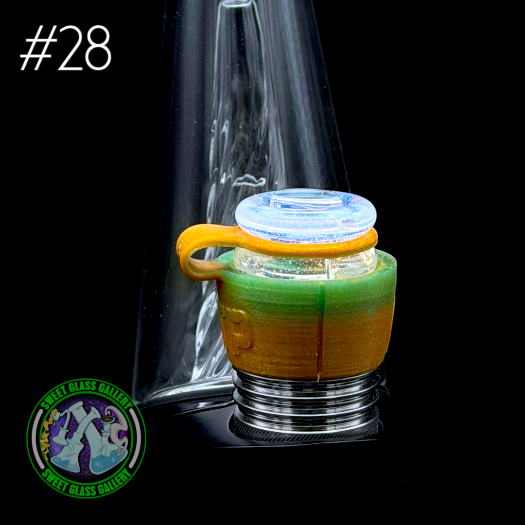 One Trick Pony - Rockulus Tether #28 - Puffco Peak Pro 3DXL - Gold/Green