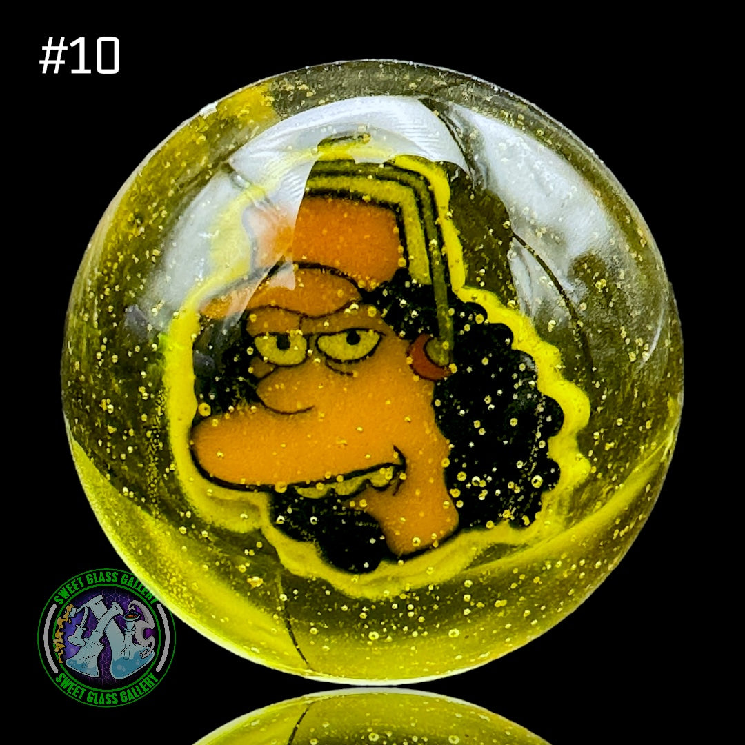 Keys Glass - Marble #10 - Otto The Simpsons