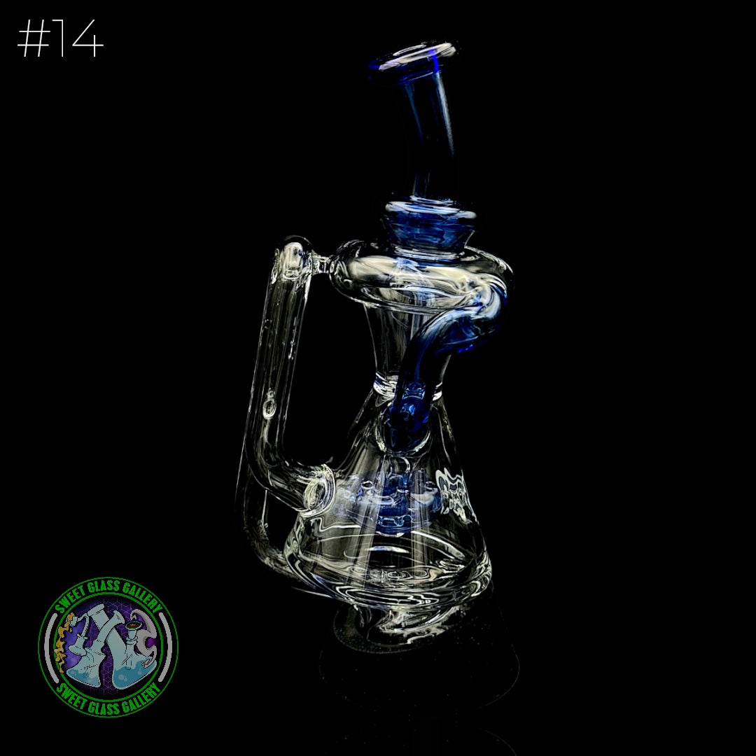 Dōp Glass - Puffco Attachment - Dōpcycler Blue #14