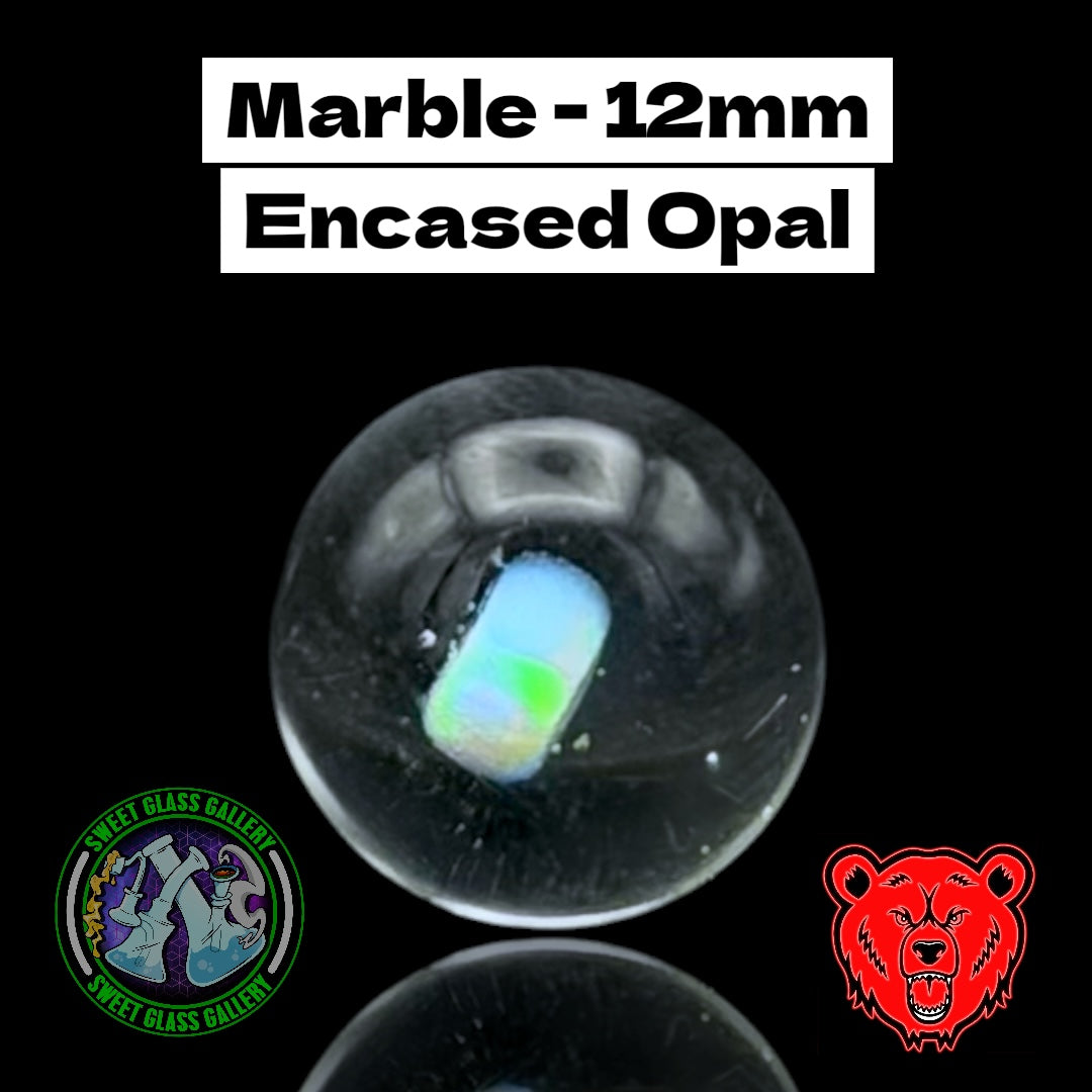 Bear Quartz - Guard Marble 12mm - Encased Opal