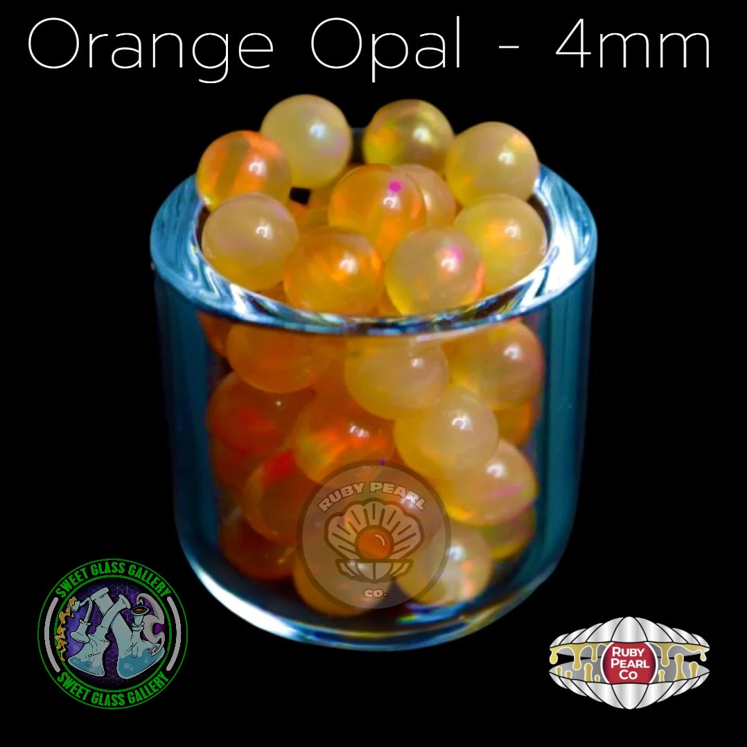 Ruby Pearl Co - Orange Opal Terp Pearl 4mm