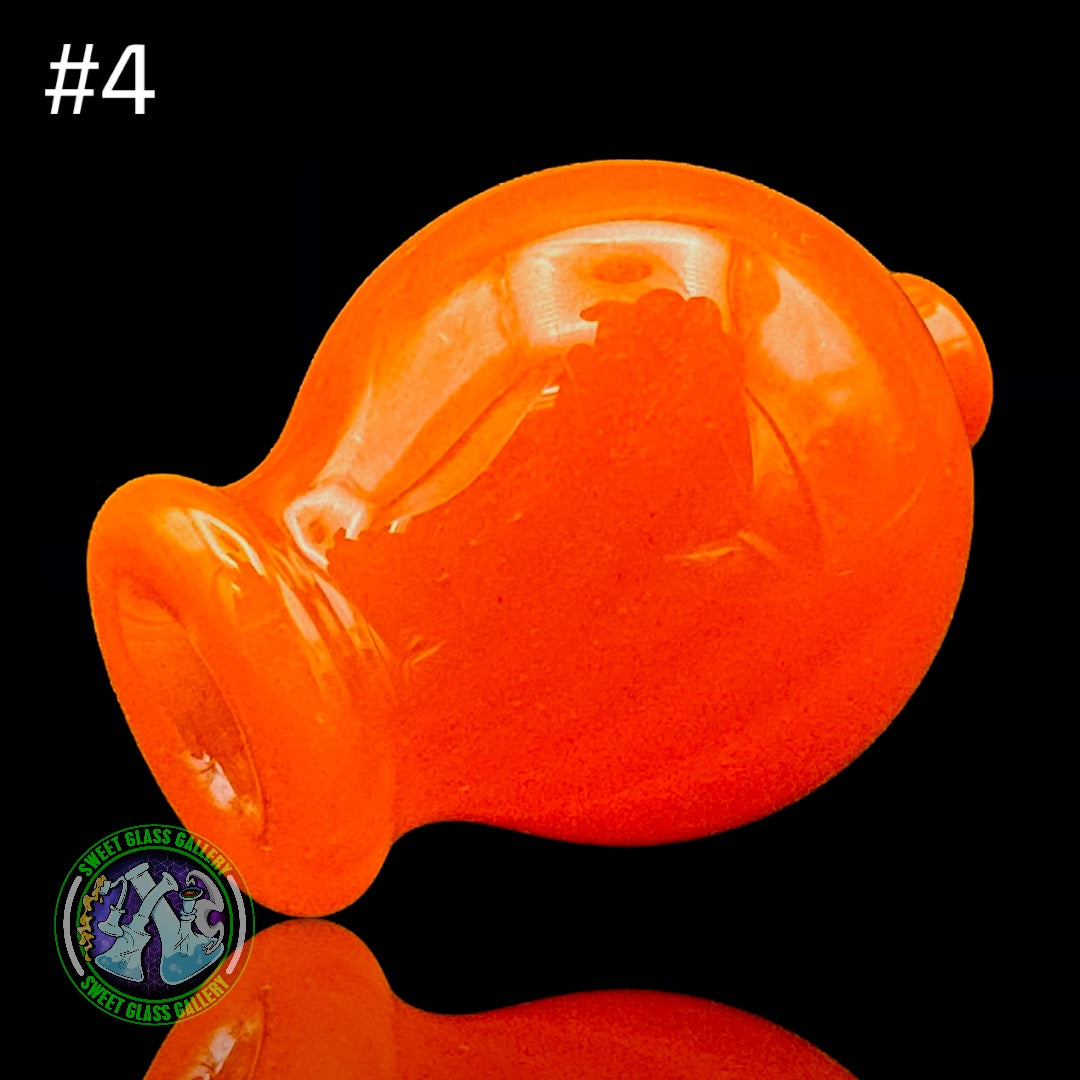 Daniel's Glass Art - Bubble Carb Cap #4 - Orange