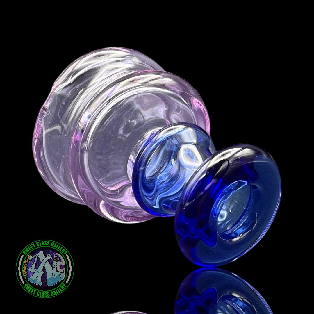 Evol Glass - Attachment #39 - Puffco Peak (Transparent Purple & Cobalt Blue)