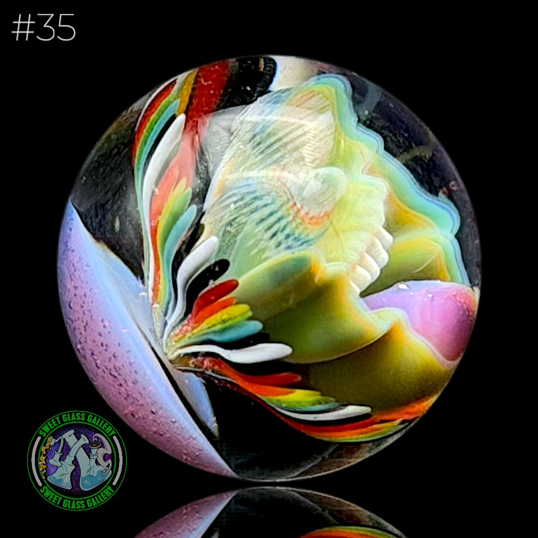 Steve H Glass - Marble #35 - Face Implosion