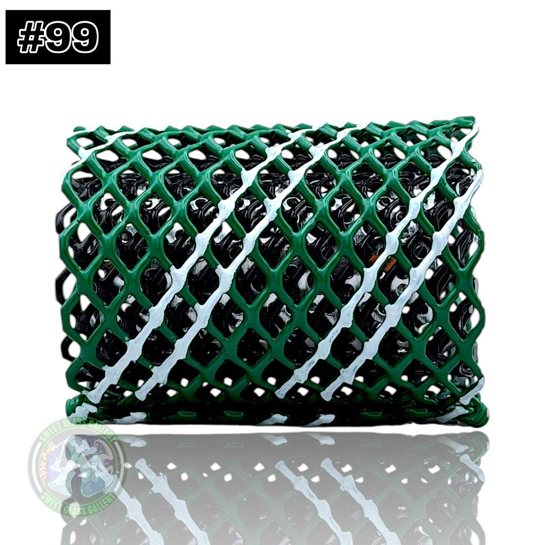 Mamba Guardzz - Heat Cage #99 - Blazer GT8000 Guard (Green w/ White Stripes)