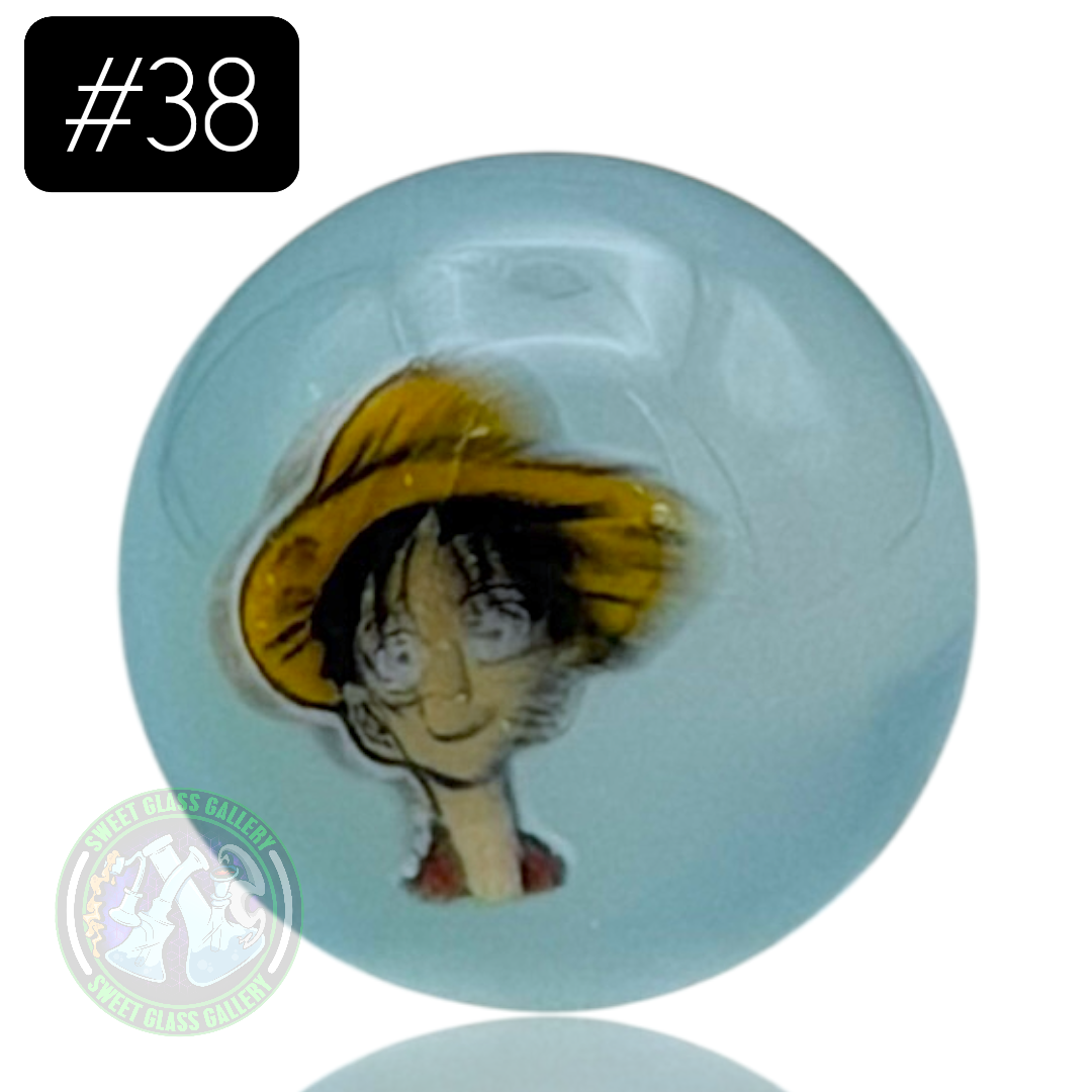 Keys Glass - Marble #38 (Luffy D Monkey - One Piecd)