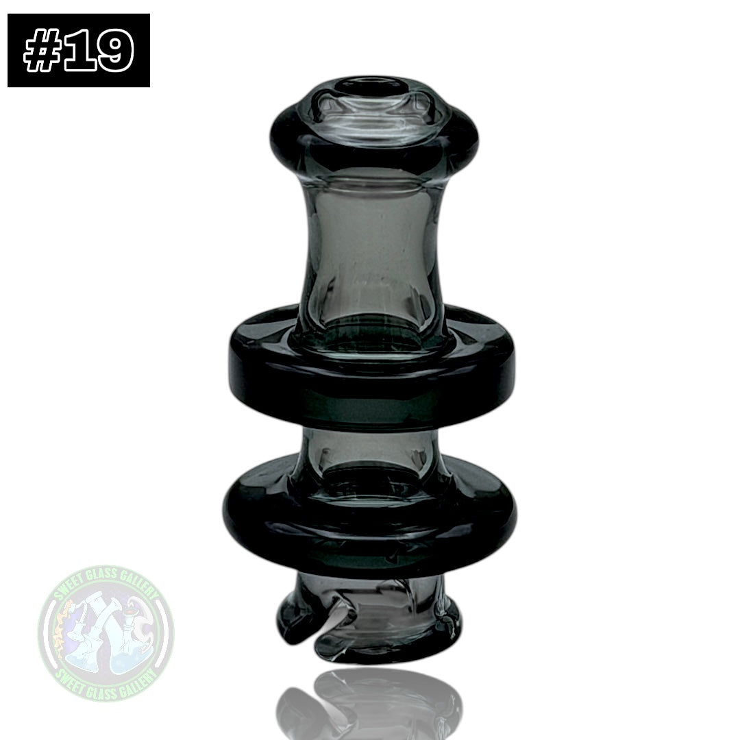 Rone Glass -Puffco Pivot Top #19 - Transparent Black