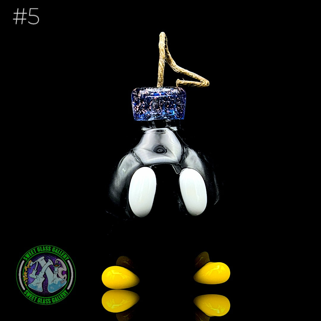 Sandberg Glass - Bob-omb - Hemp Wick Holder #5