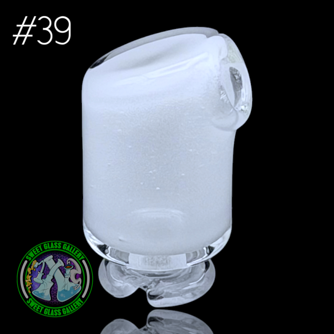 Kizmit Glass - Puffco Pivot Top #39 - Star White