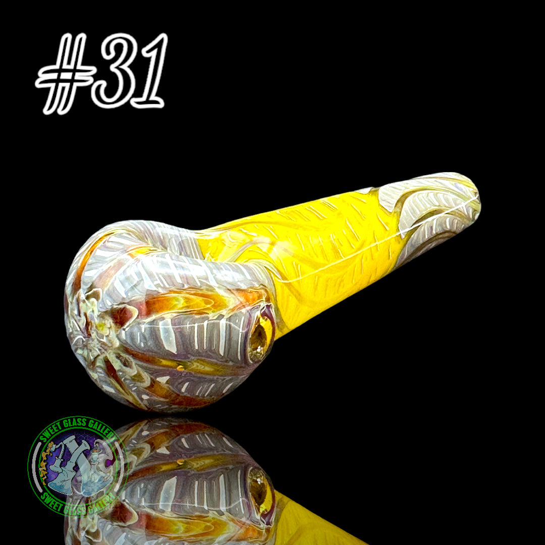 Daniel's Glass Art - German Glass Thick Hand Pipe #31