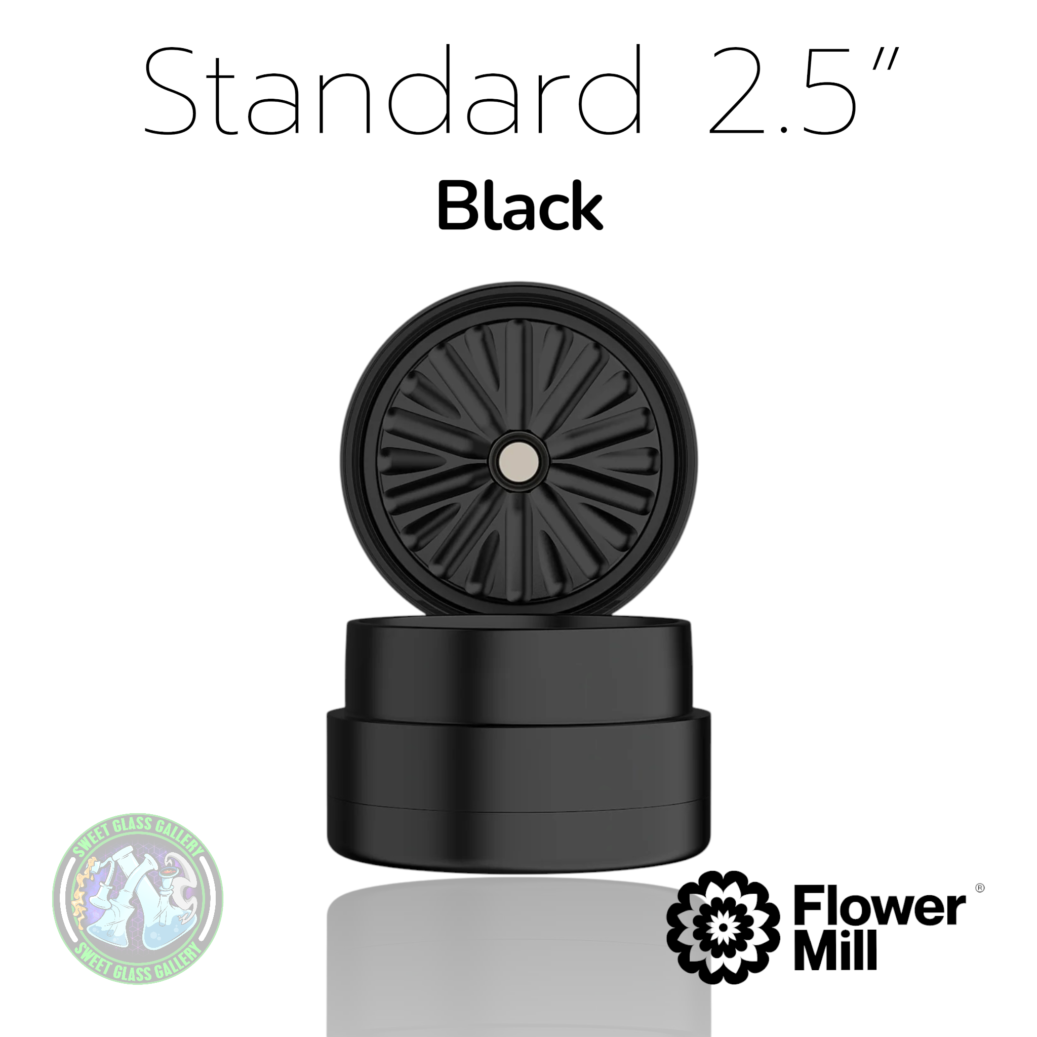 Flower Mill - Standard Series 2.5” - Black