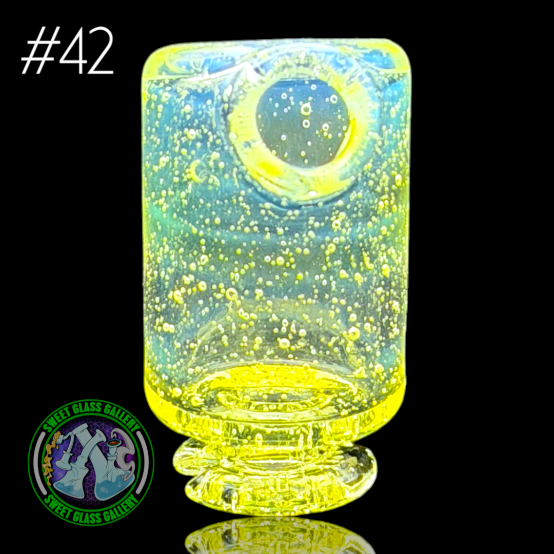 Kizmit Glass - Puffco Pivot Top #42 - Opal Citron Lite (UV)