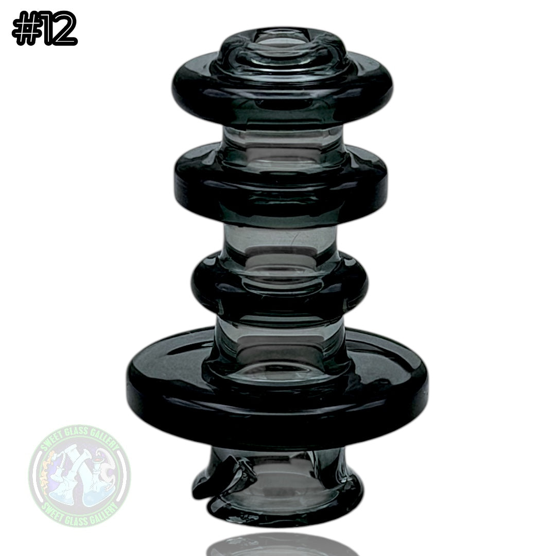 Rone Glass -Puffco Pivot Top #12 - Transparent Black