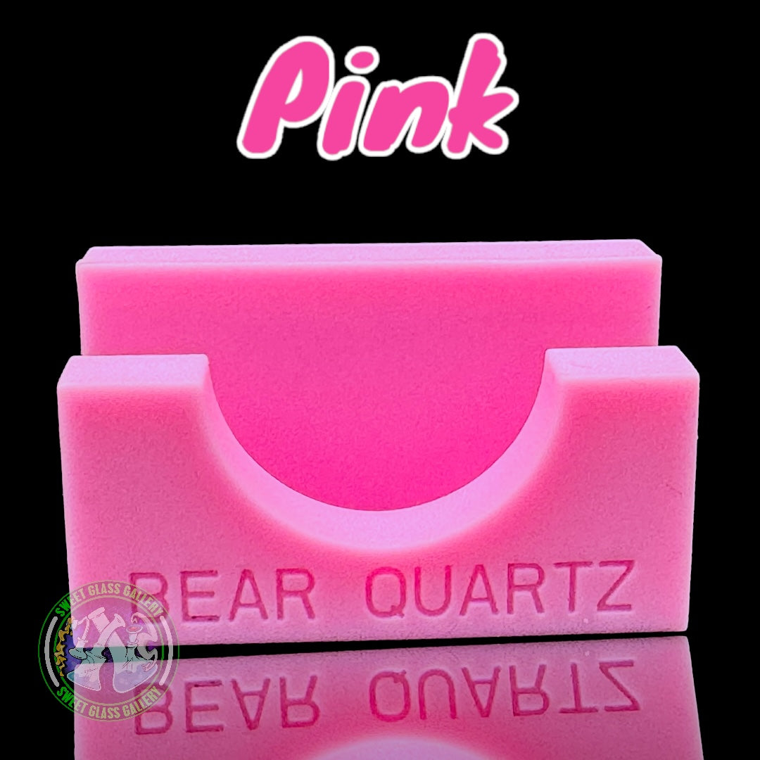 Bear Quartz - Disk Carb Cap Silicone Holder