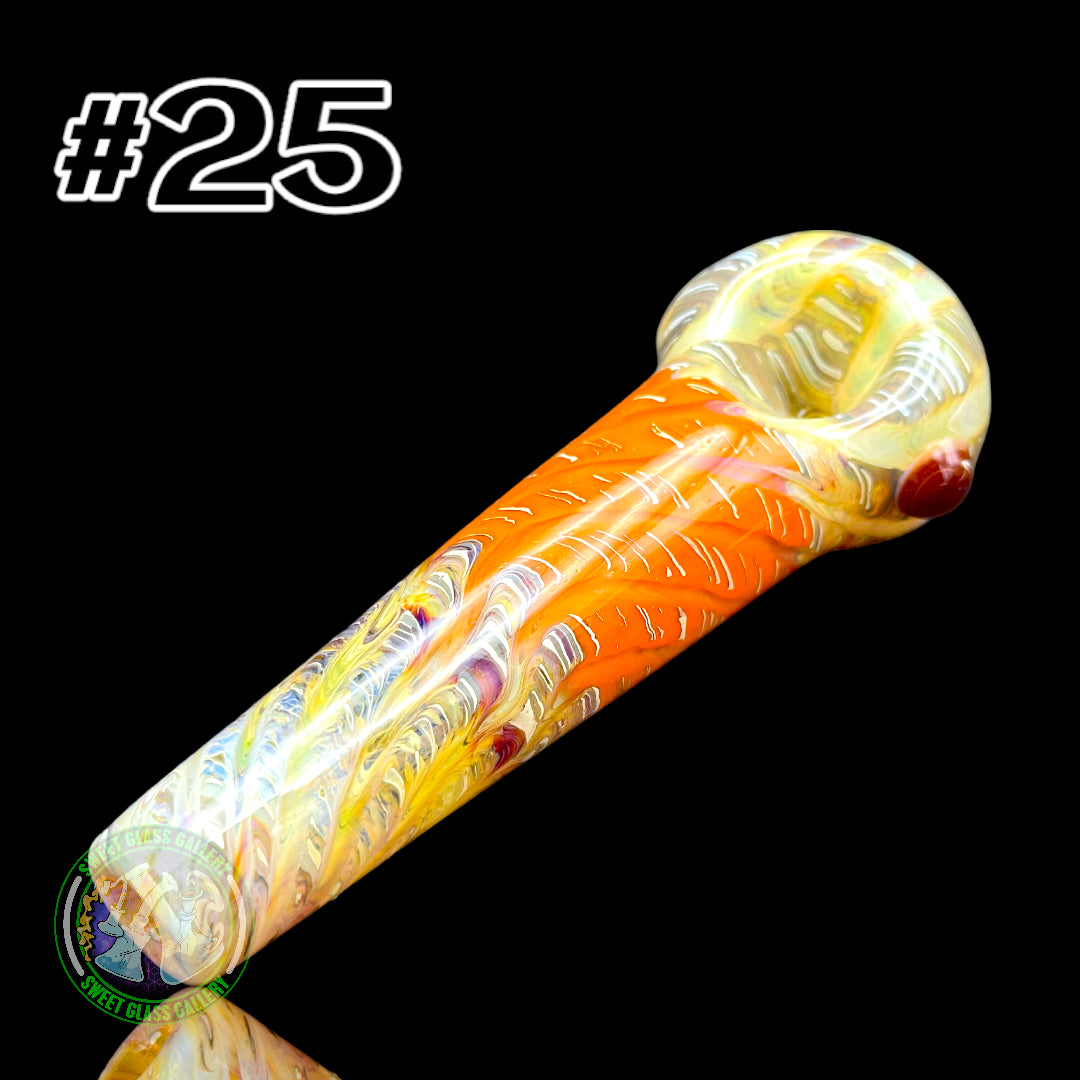 Daniel's Glass Art - German Glass Thick Hand Pipe #25