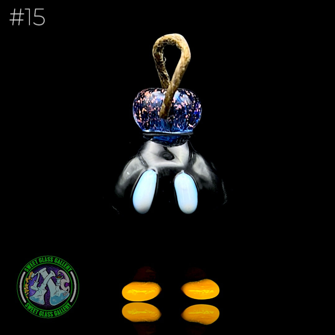 Sandberg Glass - Bob-omb - Hemp Wick Holder #15