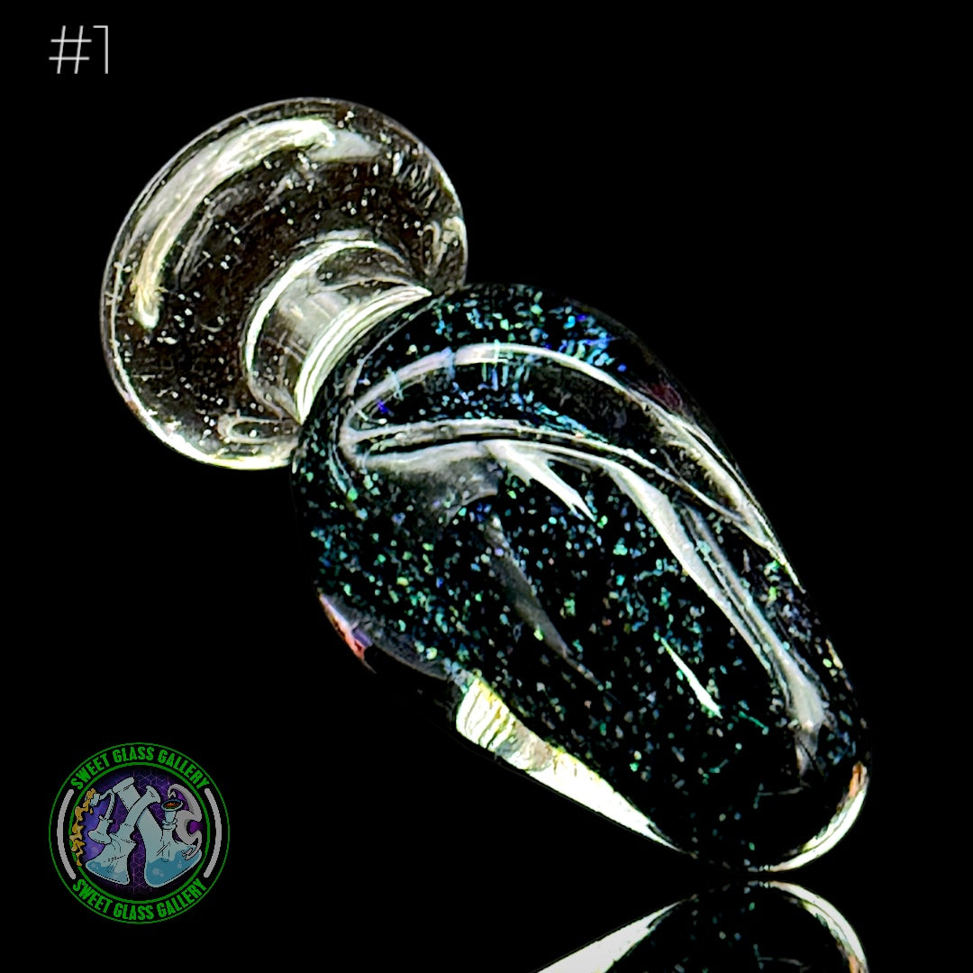 Bakers Backwoods Glass - Spinner Carb Cap #1 - Crushed Opal + UV
