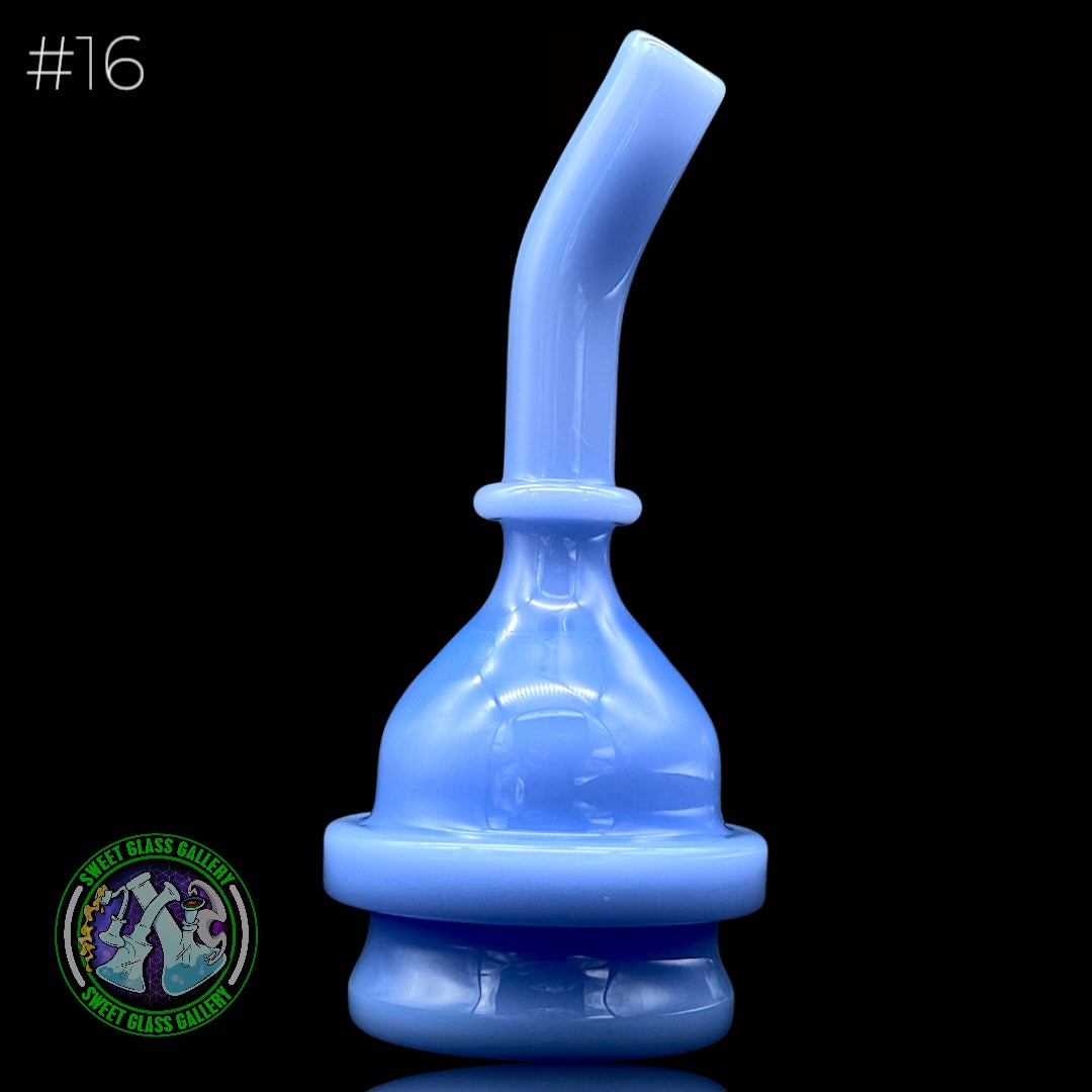 Zach Harrison - Puffco Peak Attachment #16 - Short Path Sipper Dry (Milky Blue)