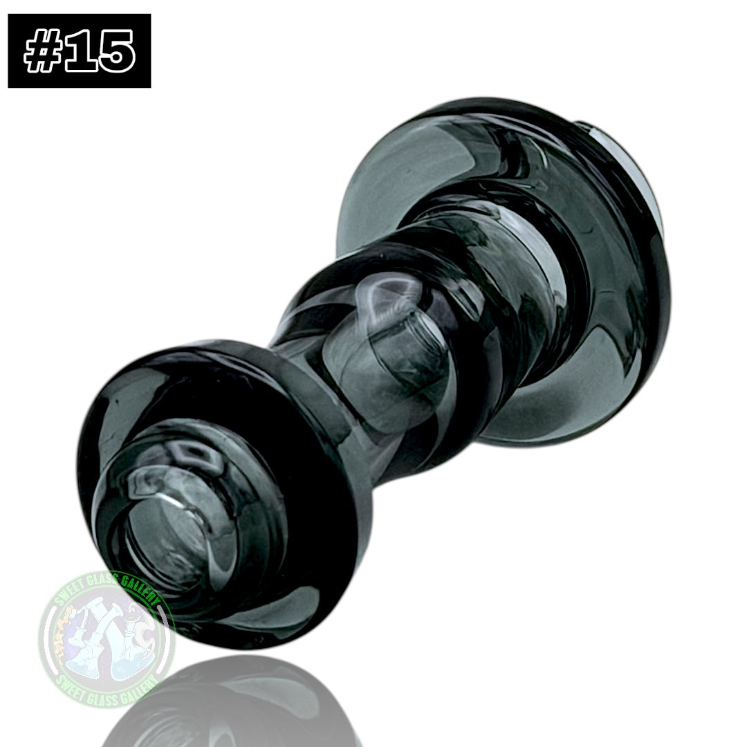 Rone Glass -Puffco Pivot Top #15 - Transparent Black