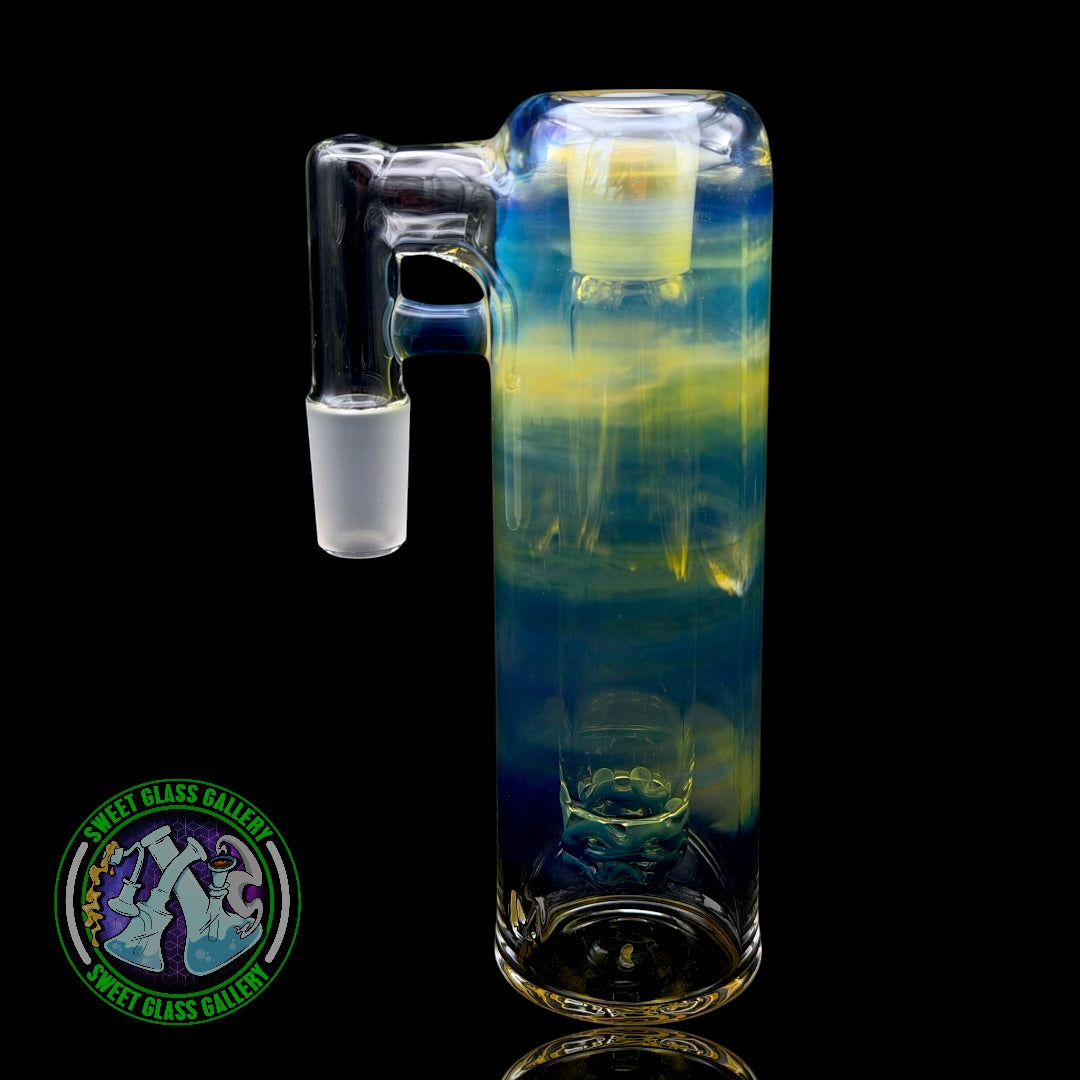 Fluid Glass - Ash Catcher #19 - 18mm Blue Amber Purple