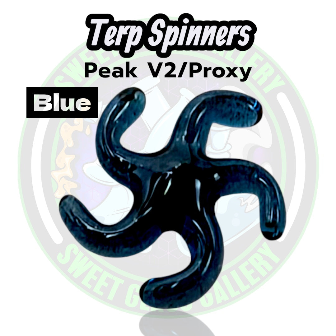 Yarbi Glass - Terp Spinners - Puffco Peak v2 / Proxy - Blue