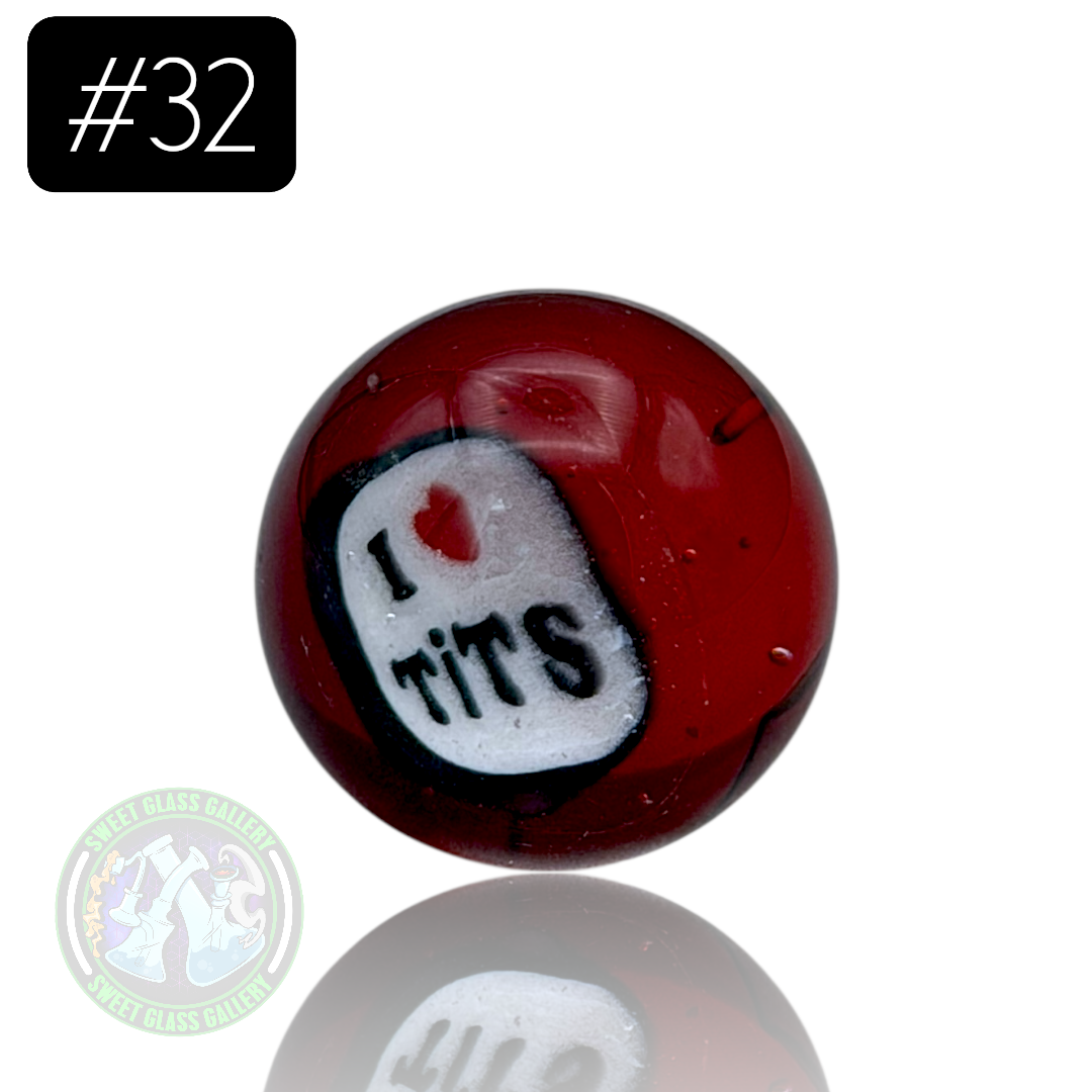 Keys Glass - Marble #32 (I Love Tits)