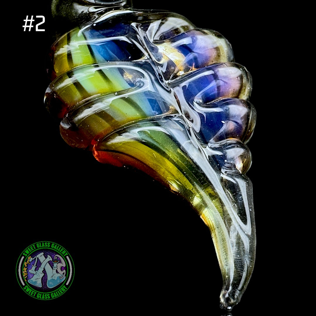 Mental Glass Art - Pendant #2 - Leaf