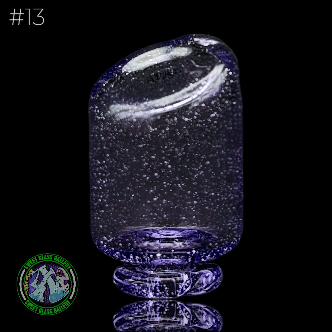 Kizmit Glass - Pivot Top #13 (Purple Lollipop)