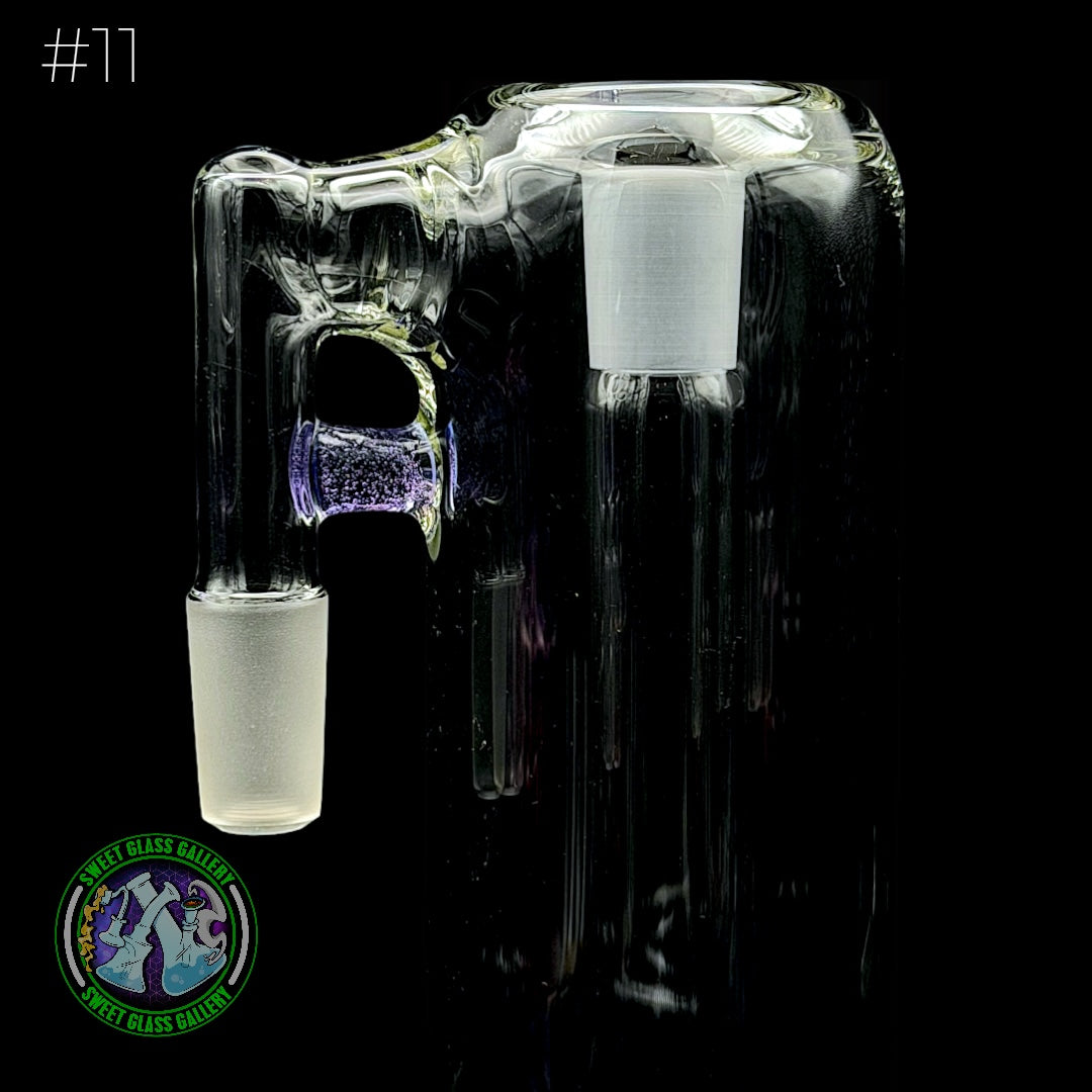 Fluid Glass - Ash Catcher 14mm  #11 (Purple Lollipop)