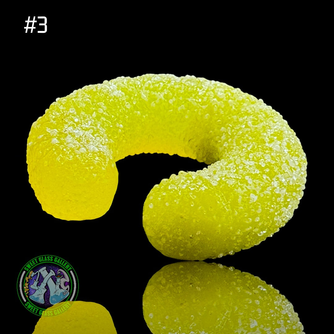 Emperial Glass - Marble/Cap Stand #3 - Sour Gummy Worm