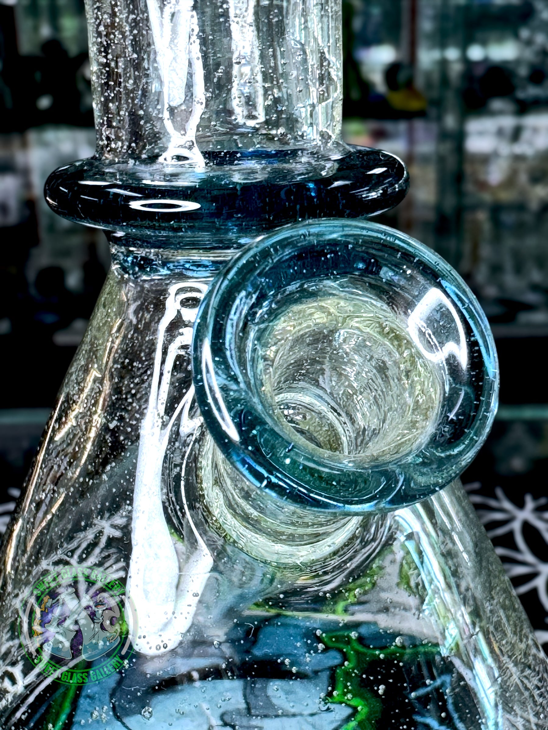 Selko Glass - Rig #5 - Shreddy Flask (Blu-V & Atomic Stardust)