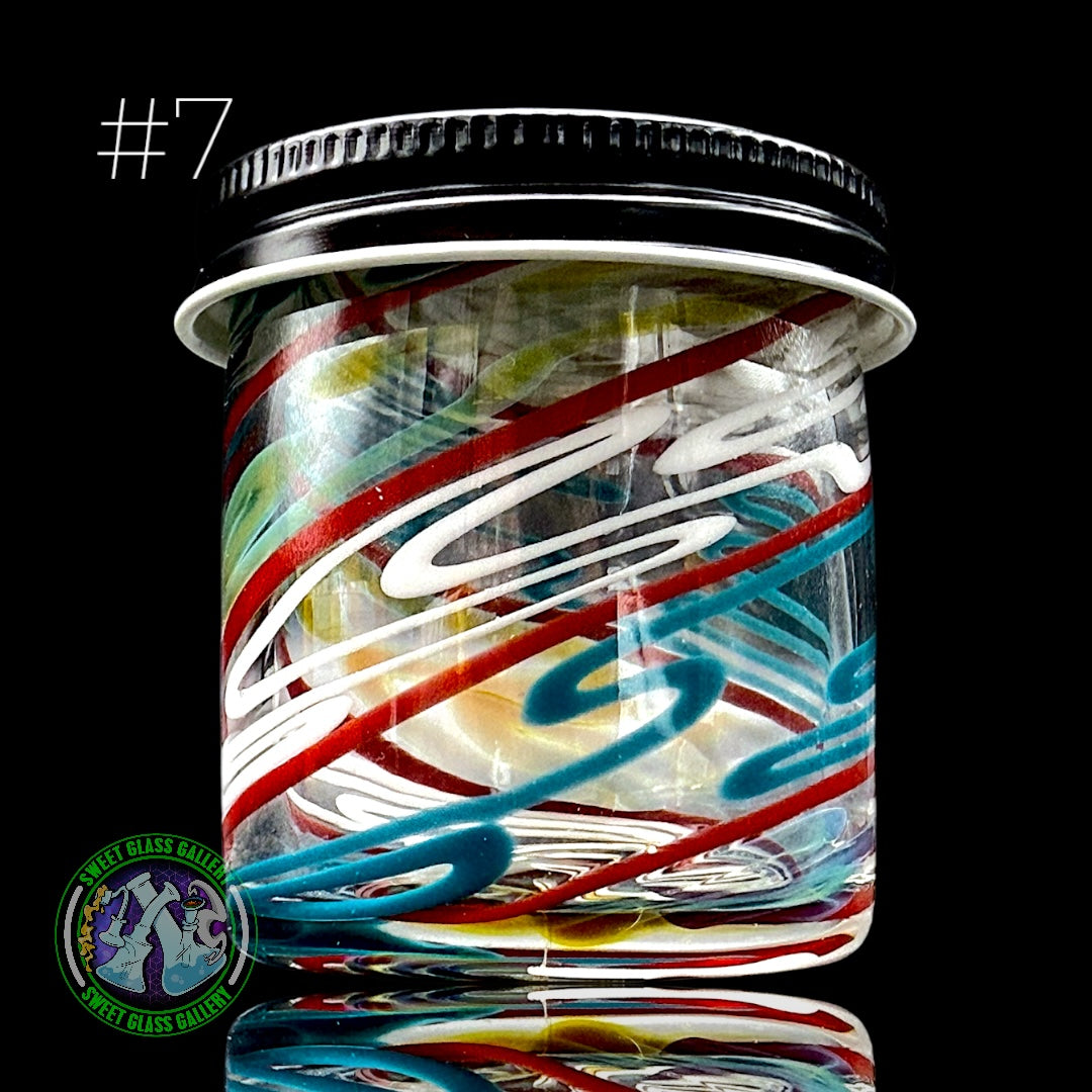 Ben’s Glass Art - Baller Jar #7 - X-Large Inside Out Tech