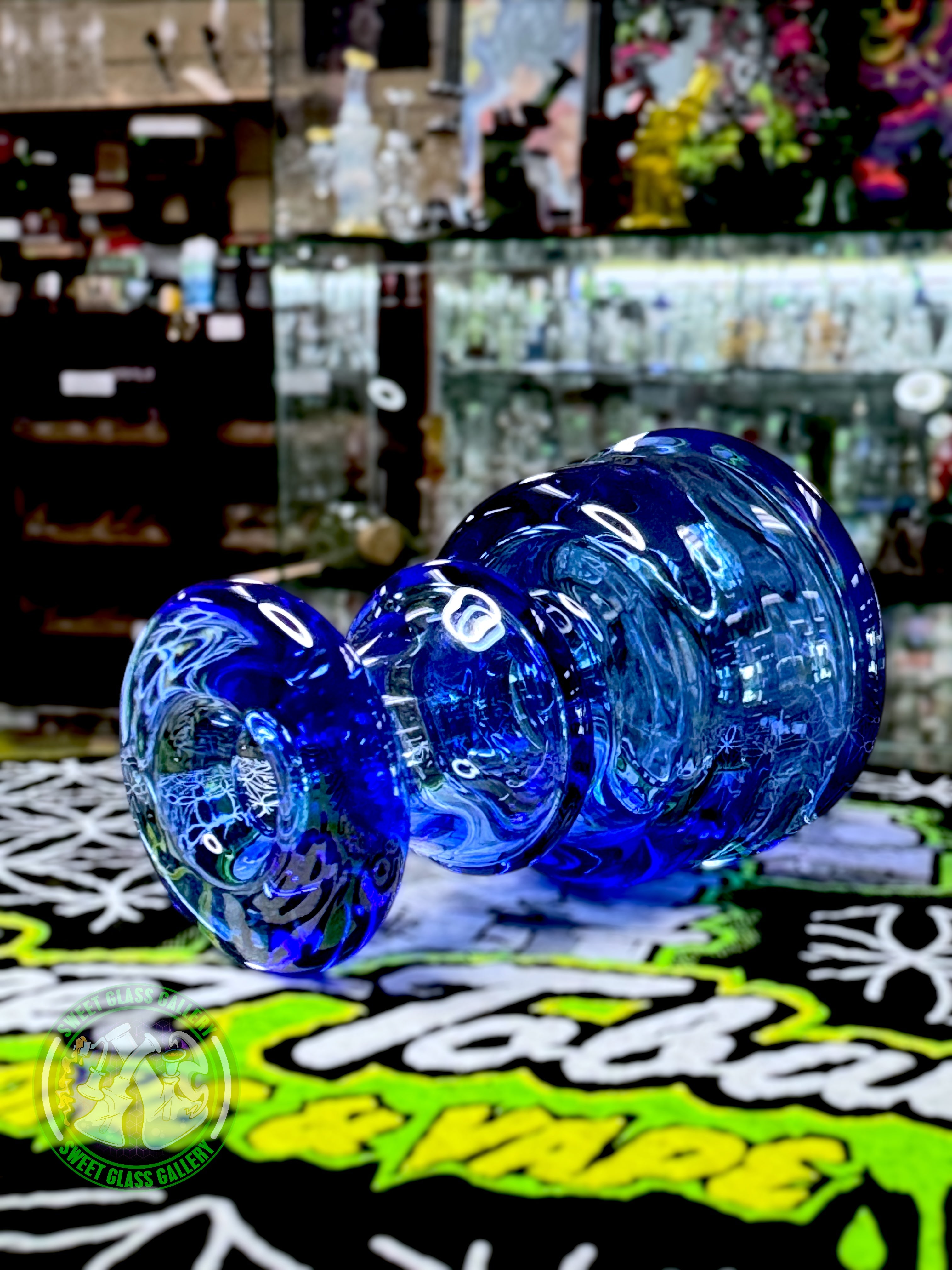 Evol Glass - Dry Puffco Attachment - Blue