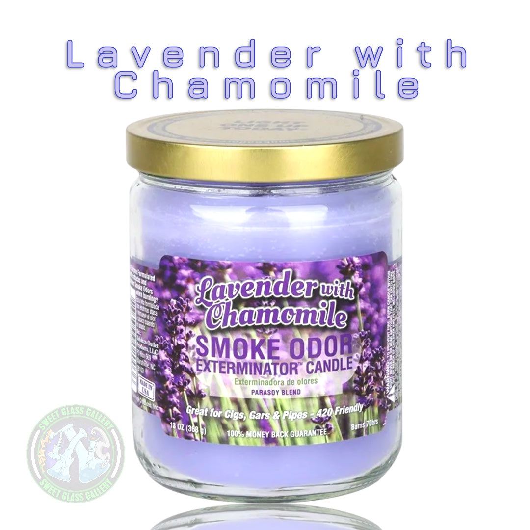 Smoke Odor Exterminator Candle -  Lavender with Chamomile Scent