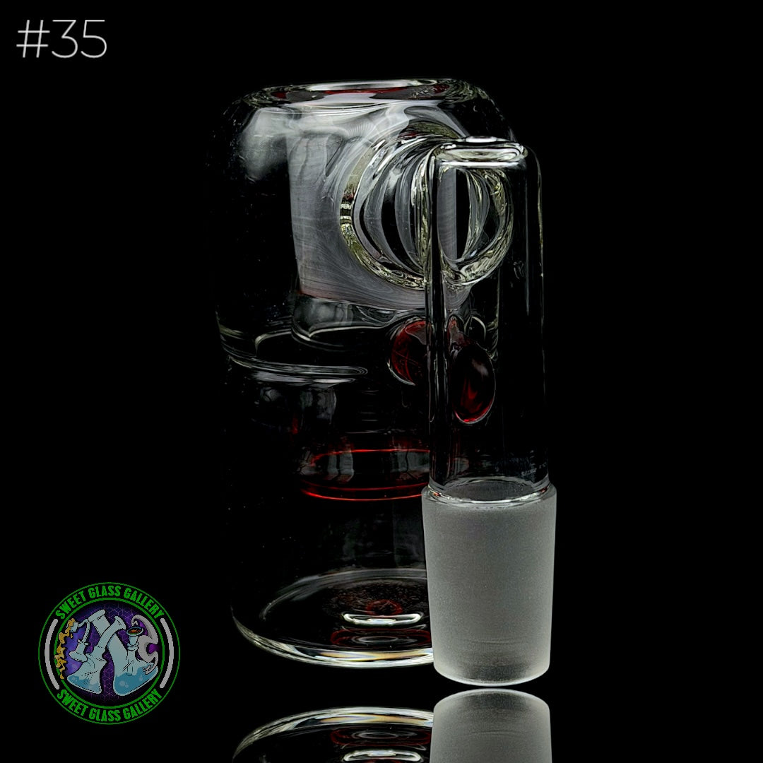 Fluid Glass - Ash Catcher 18mm - Dry #35 (Pomegranate)