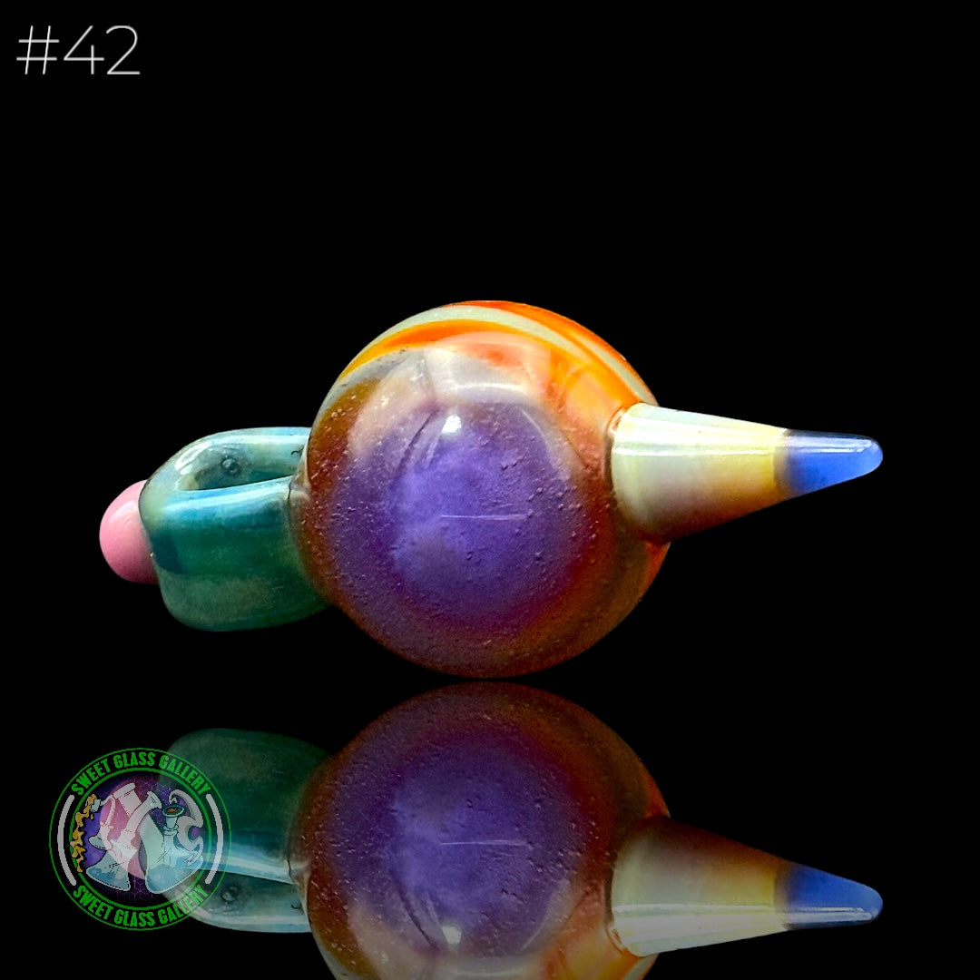 Sherbet Glass - Pendant - Pencil Marble #42