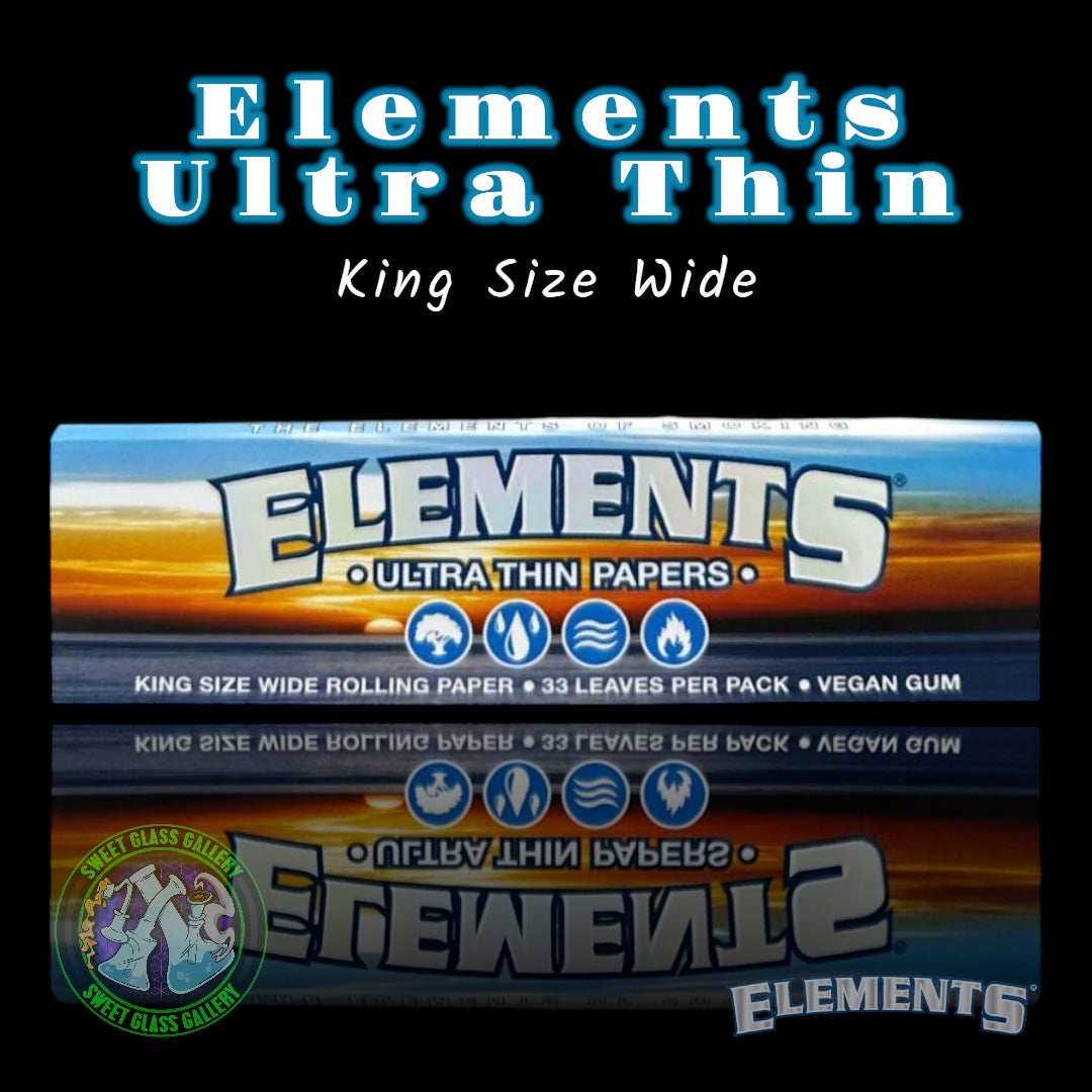 Elements - Ultra Thin King Size Wide Papers