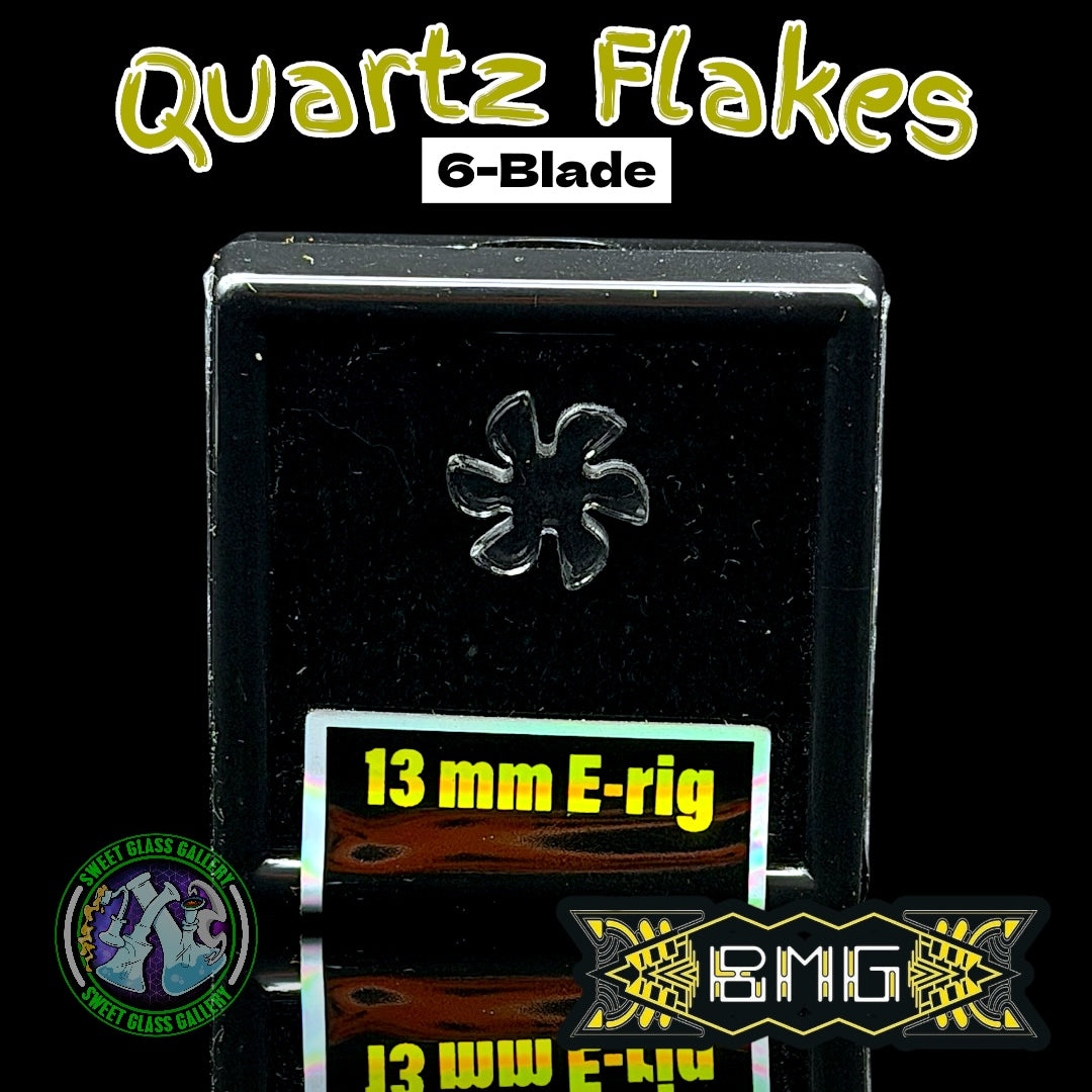 Black Market Glass - Quartz Flake - 6-Blade 13mm