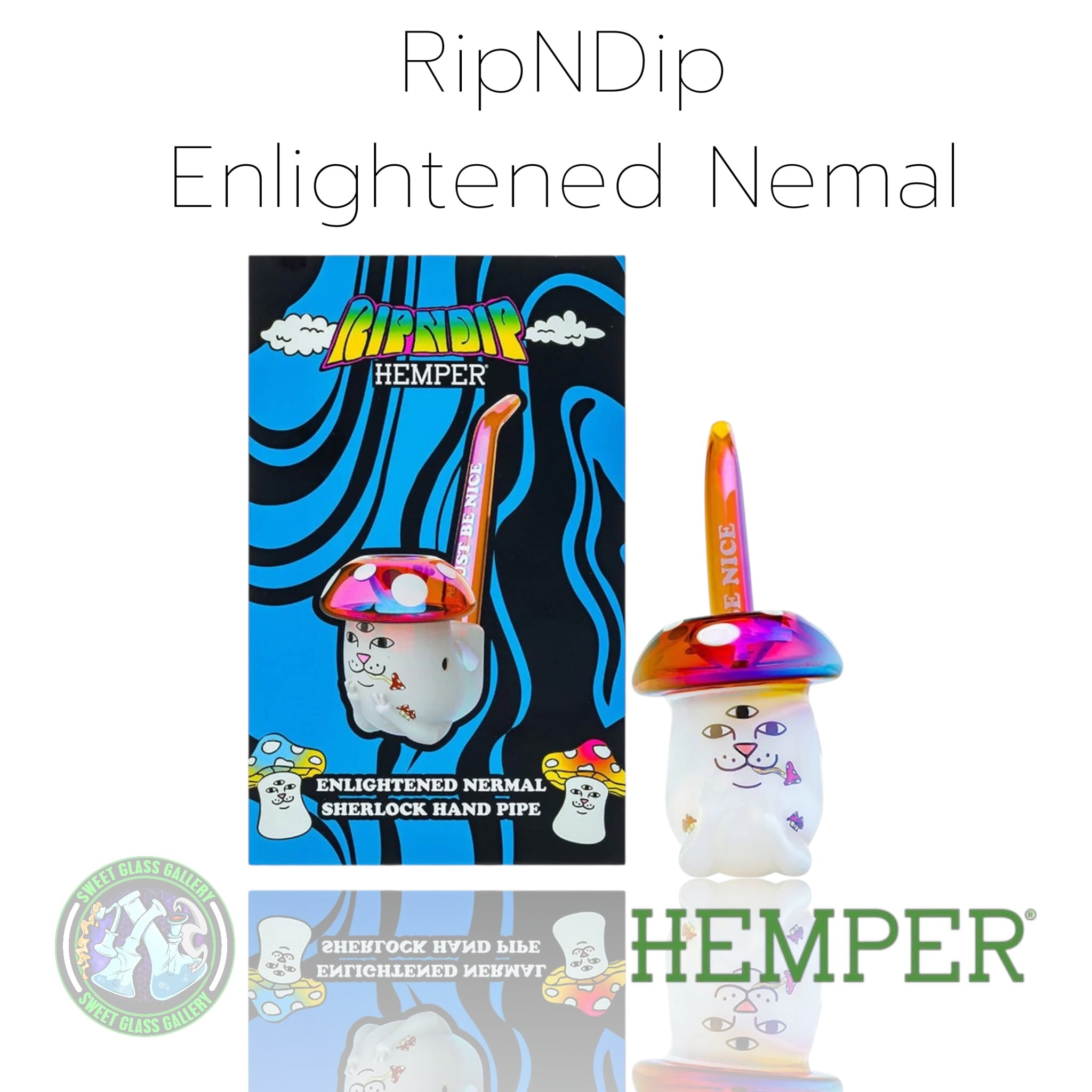 Hemper x Rip N Dip - Sherlock Pipe - Enlightened Nermal