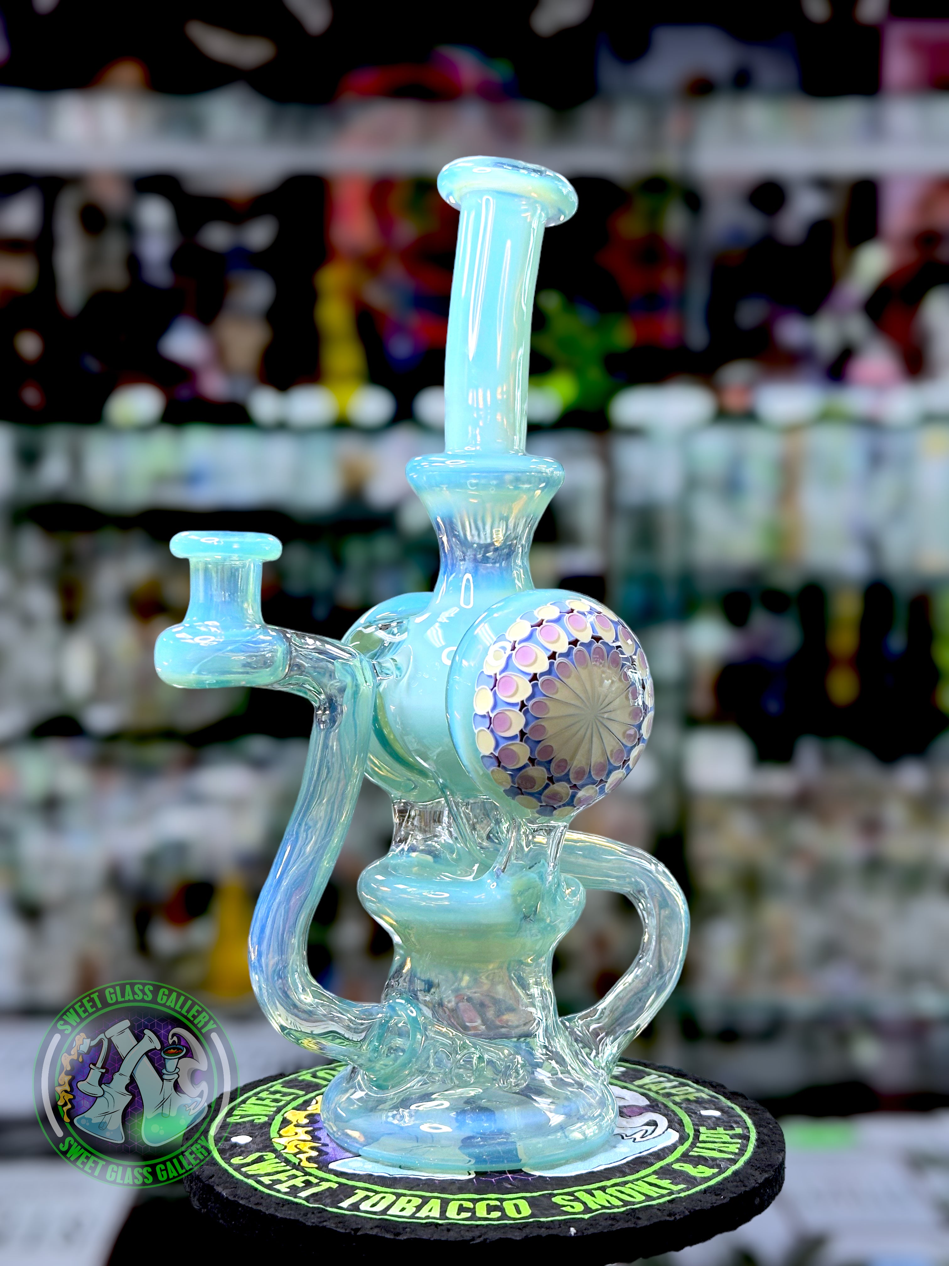 Olour Glass - Rig - Globetrotter Recycler Dot Stack