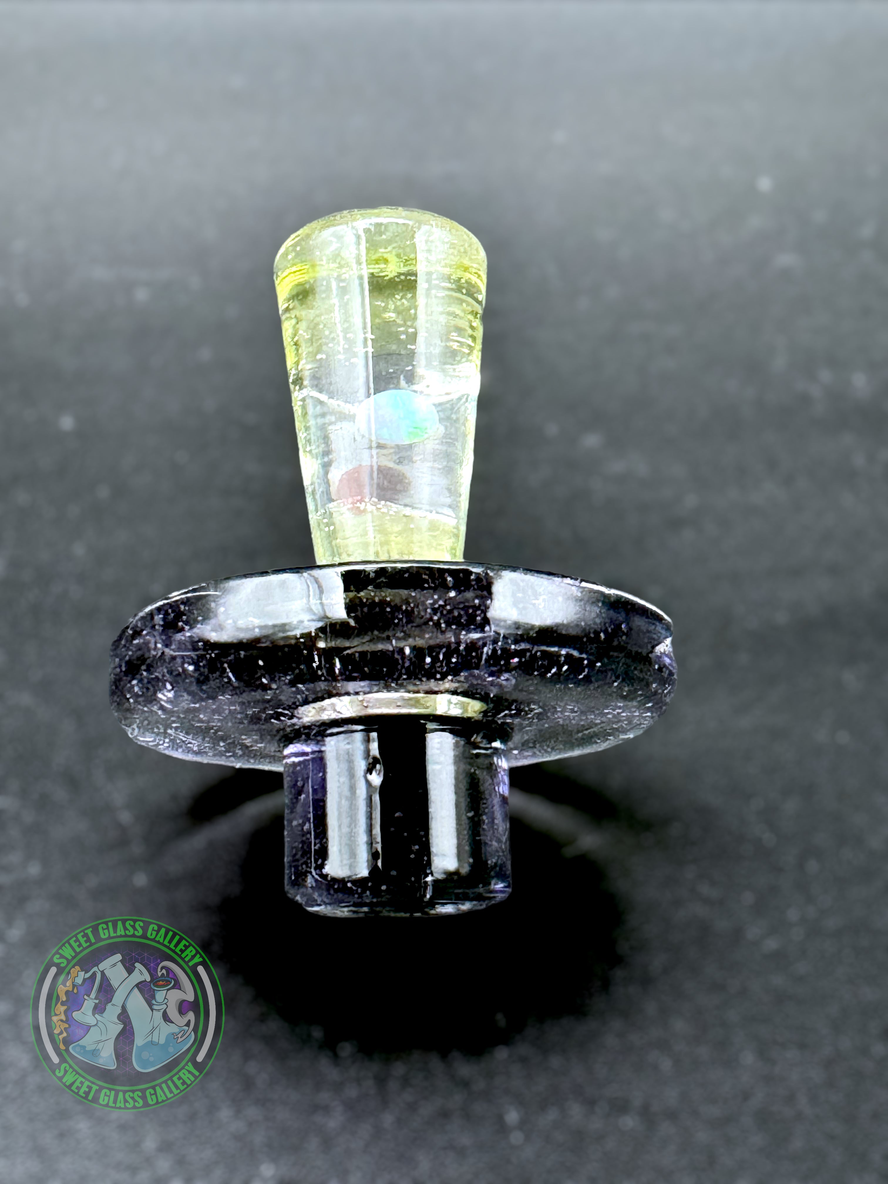 Camp Fire Quartz - Encased Opal Slurper Cap (Black & Nova UV)