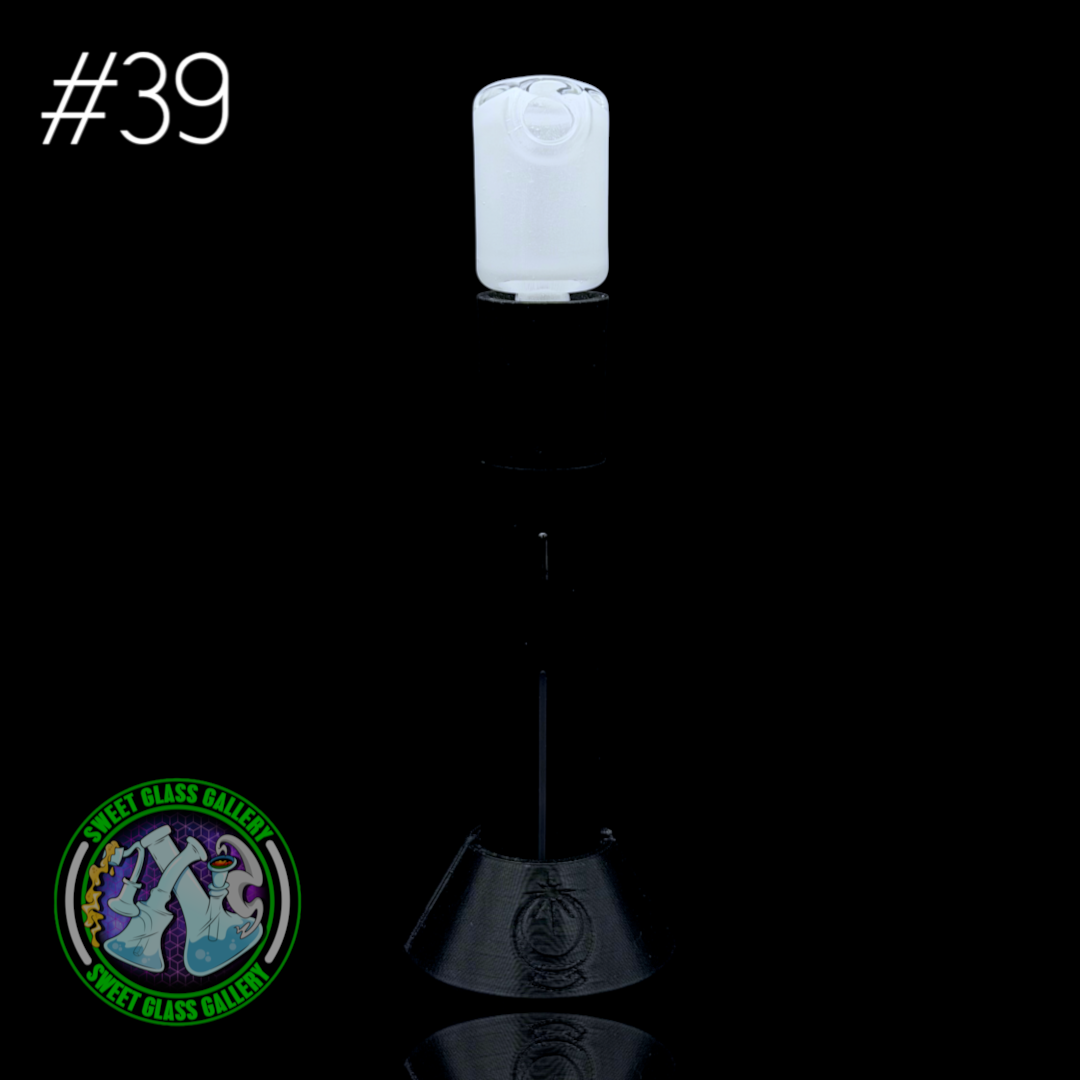 Kizmit Glass - Puffco Pivot Top #39 - Star White