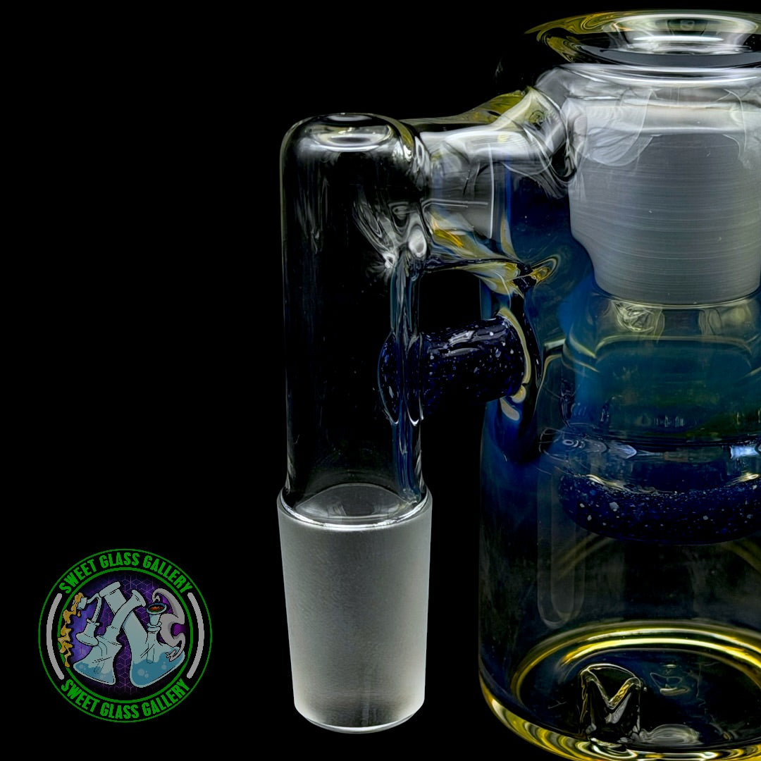 Fluid Glass - Ash Catcher #12 - 18mm Blue Blizzard