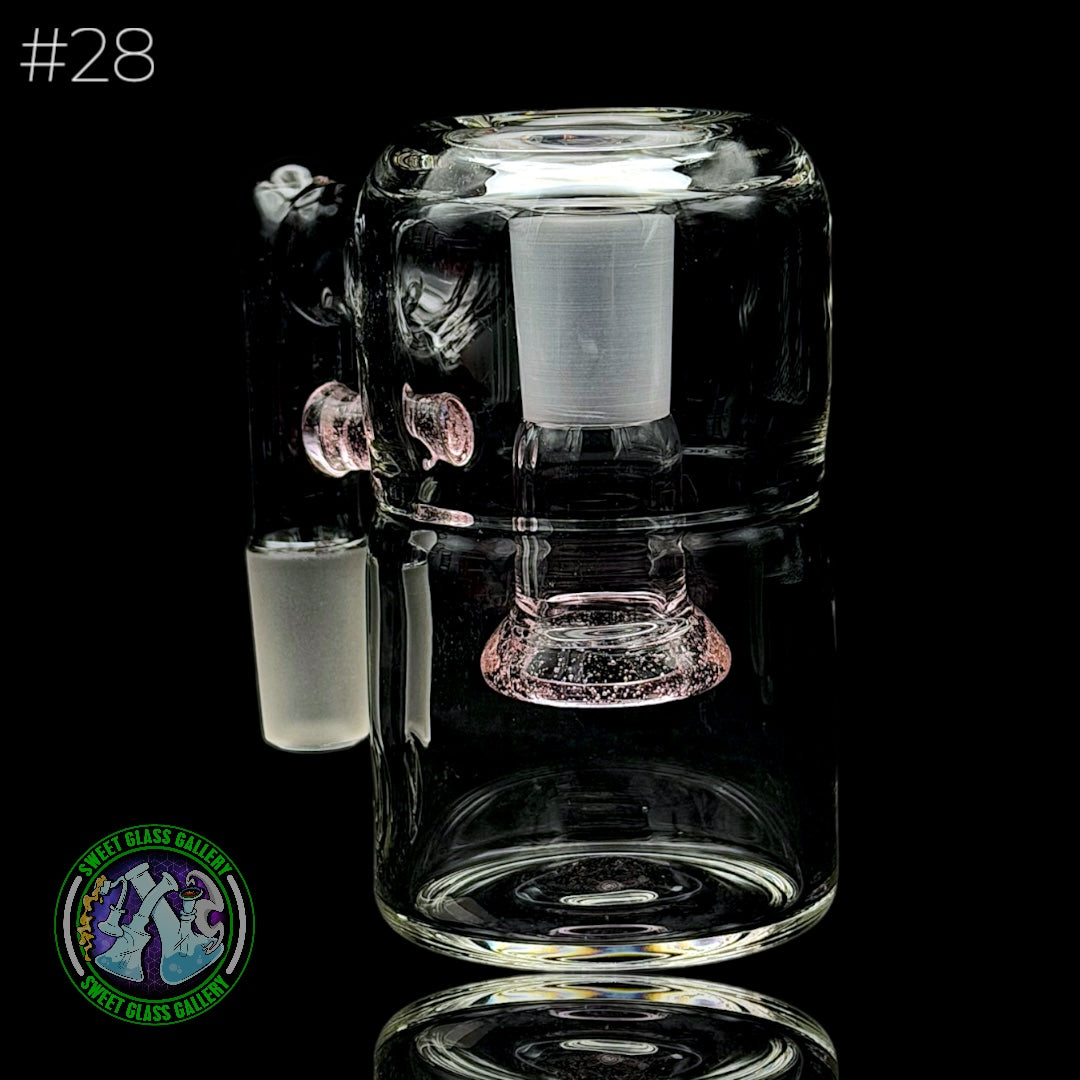 Fluid Glass - Ash Catcher 14mm - Dry #28 (Pink Lollipop)