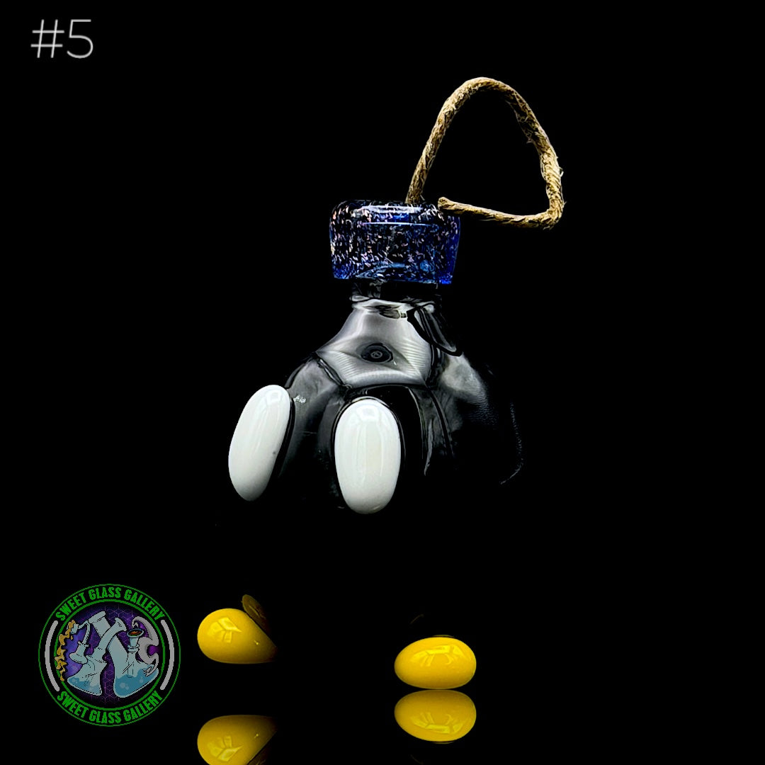Sandberg Glass - Bob-omb - Hemp Wick Holder #5