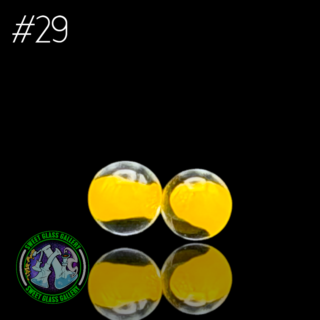Kizmit Glass - Puffco Pivot Top #29 - Yellow Crayon