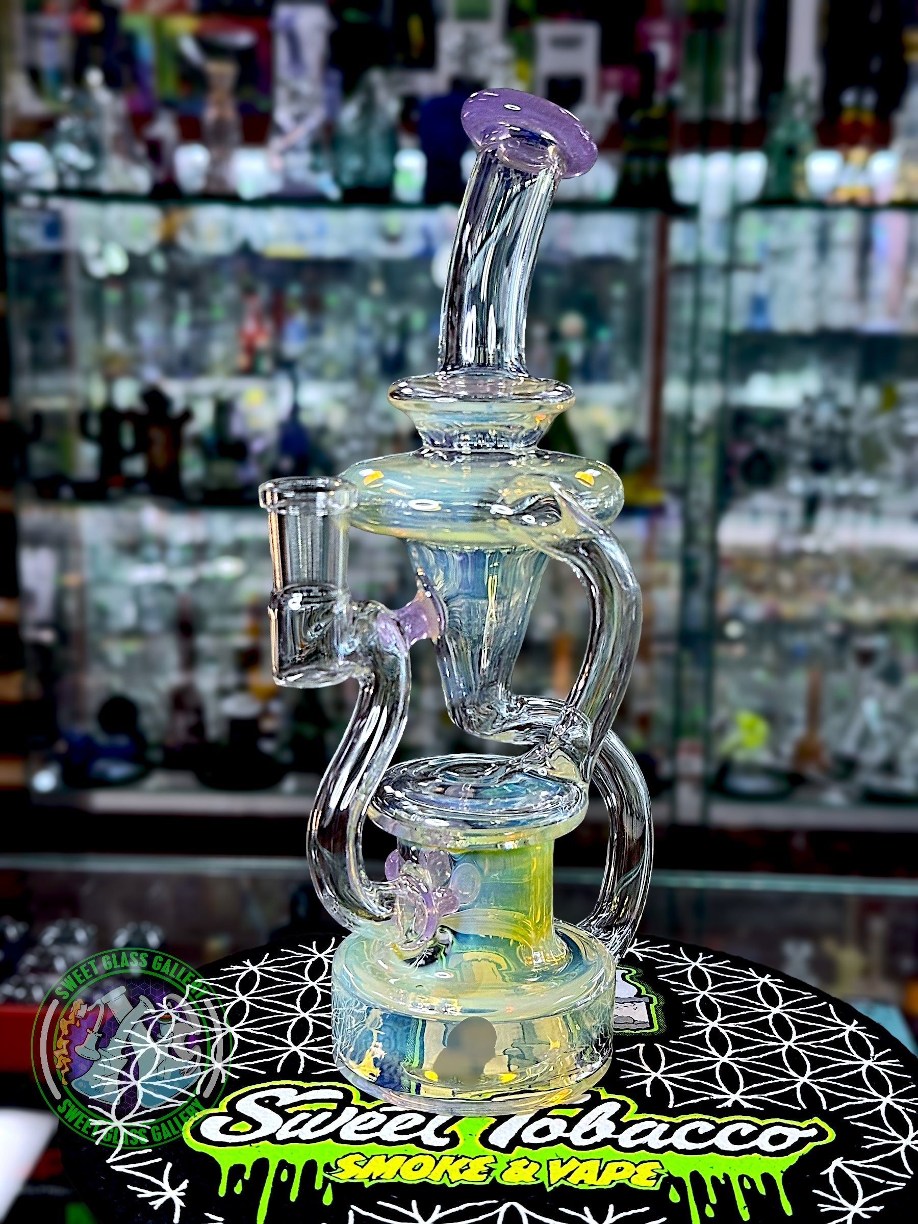 Uzzi Glass - Rig #5 - Floating Recycler (Purple People Eater)