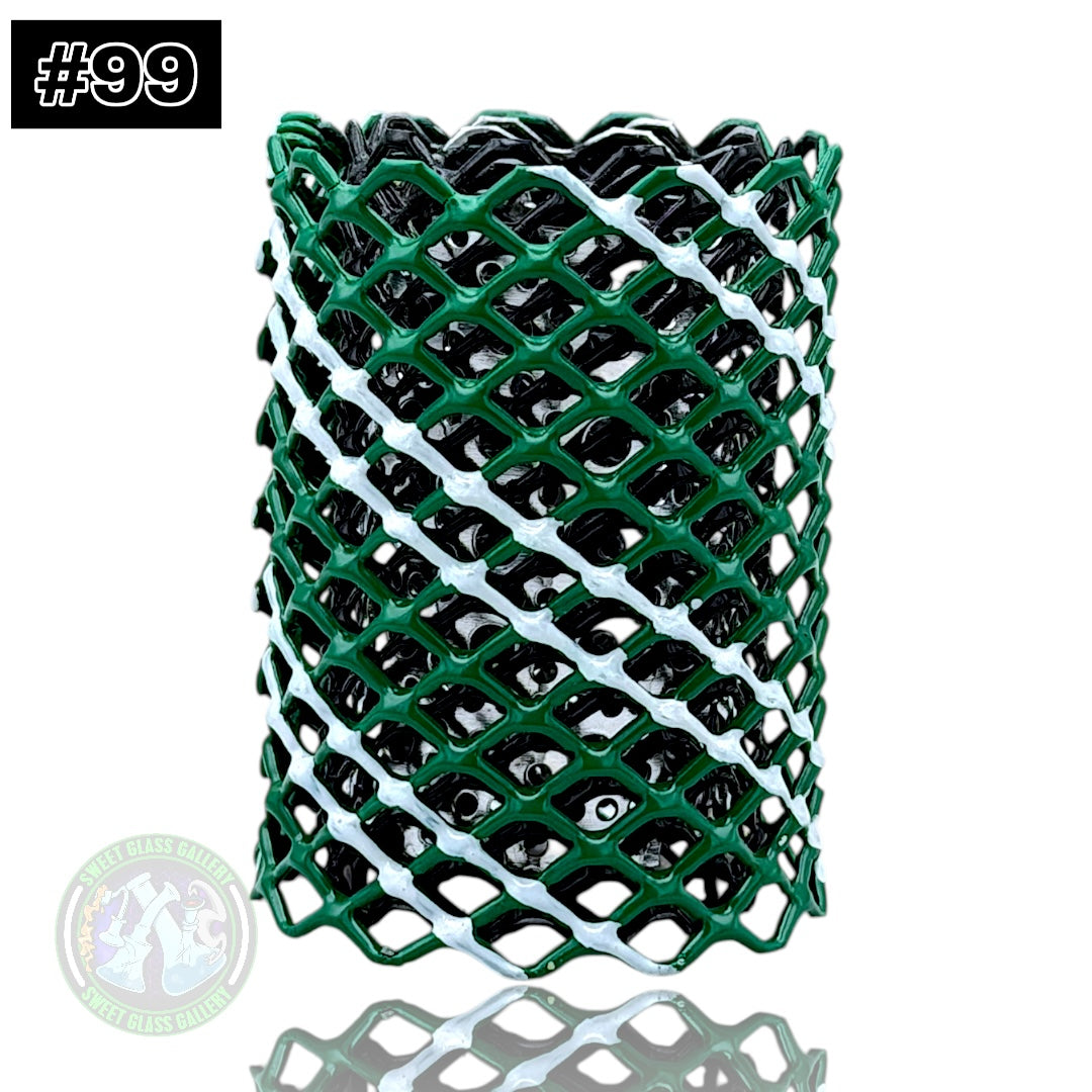 Mamba Guardzz - Heat Cage #99 - Blazer GT8000 Guard (Green w/ White Stripes)