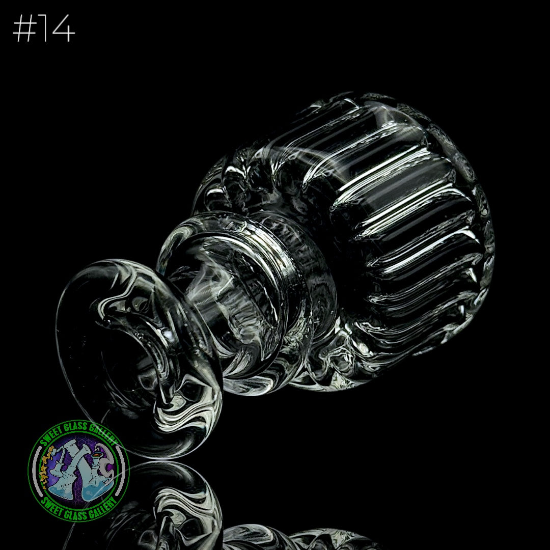Evol Glass - Attachment - Puffco Peak #14 Corduroy (Clear)