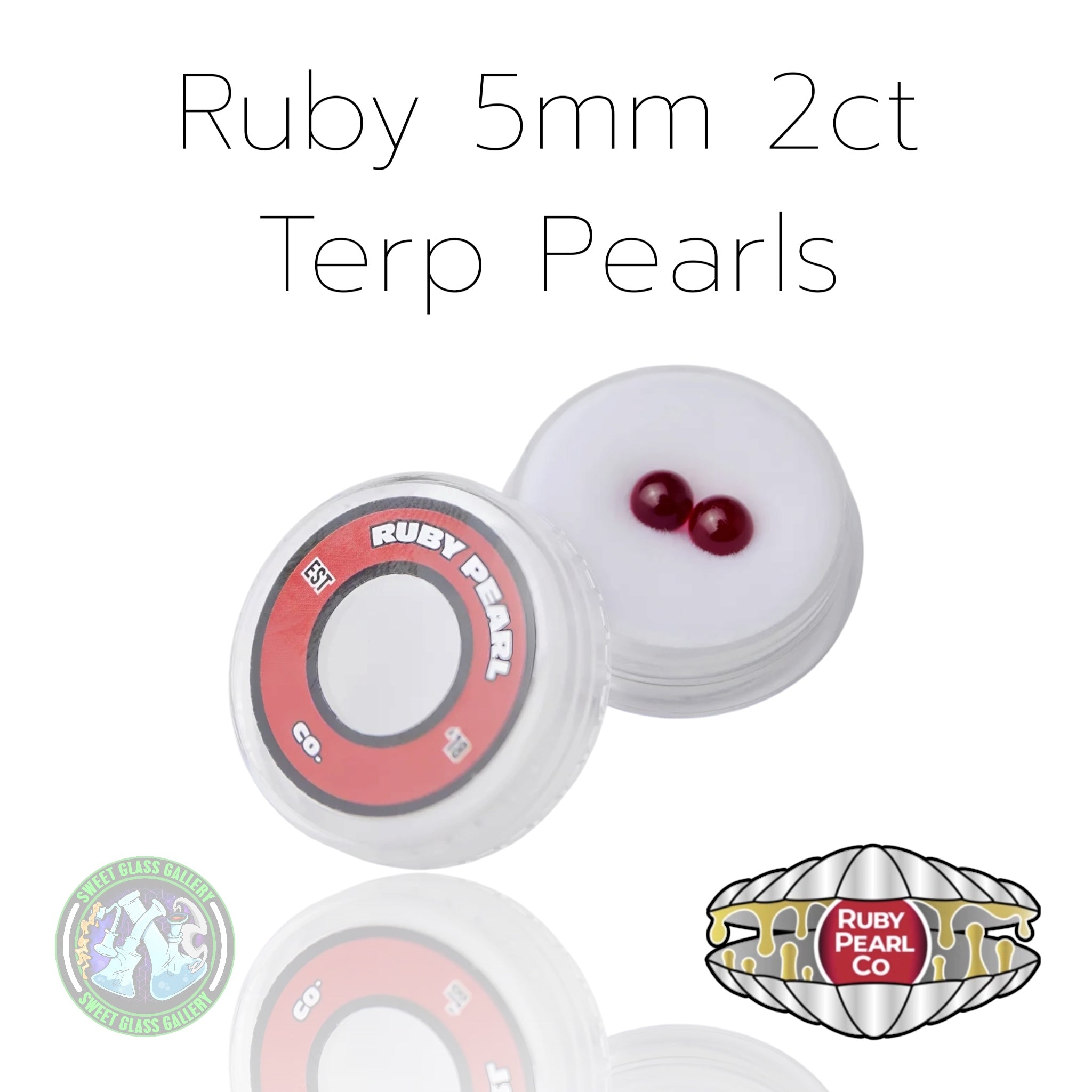Ruby Pearl Co - Terp Pearl - Ruby 5mm 2ct